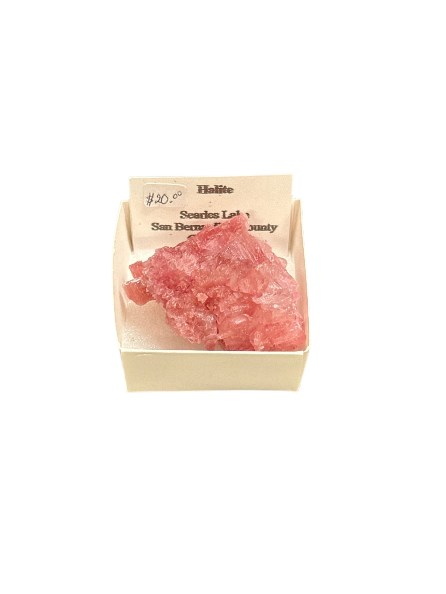Pink Halite Cluster