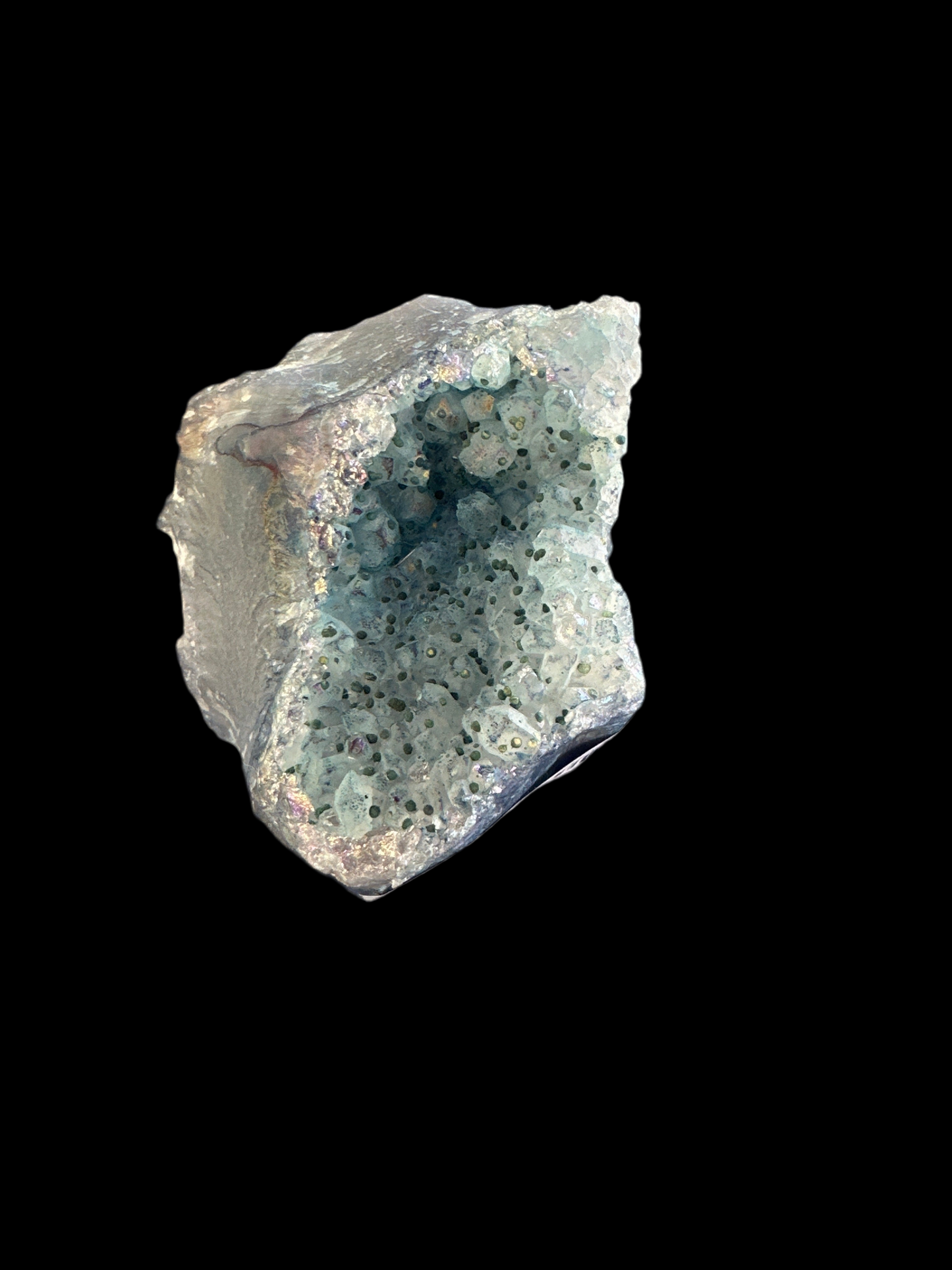 Cobalt Aura Quartz Cluster