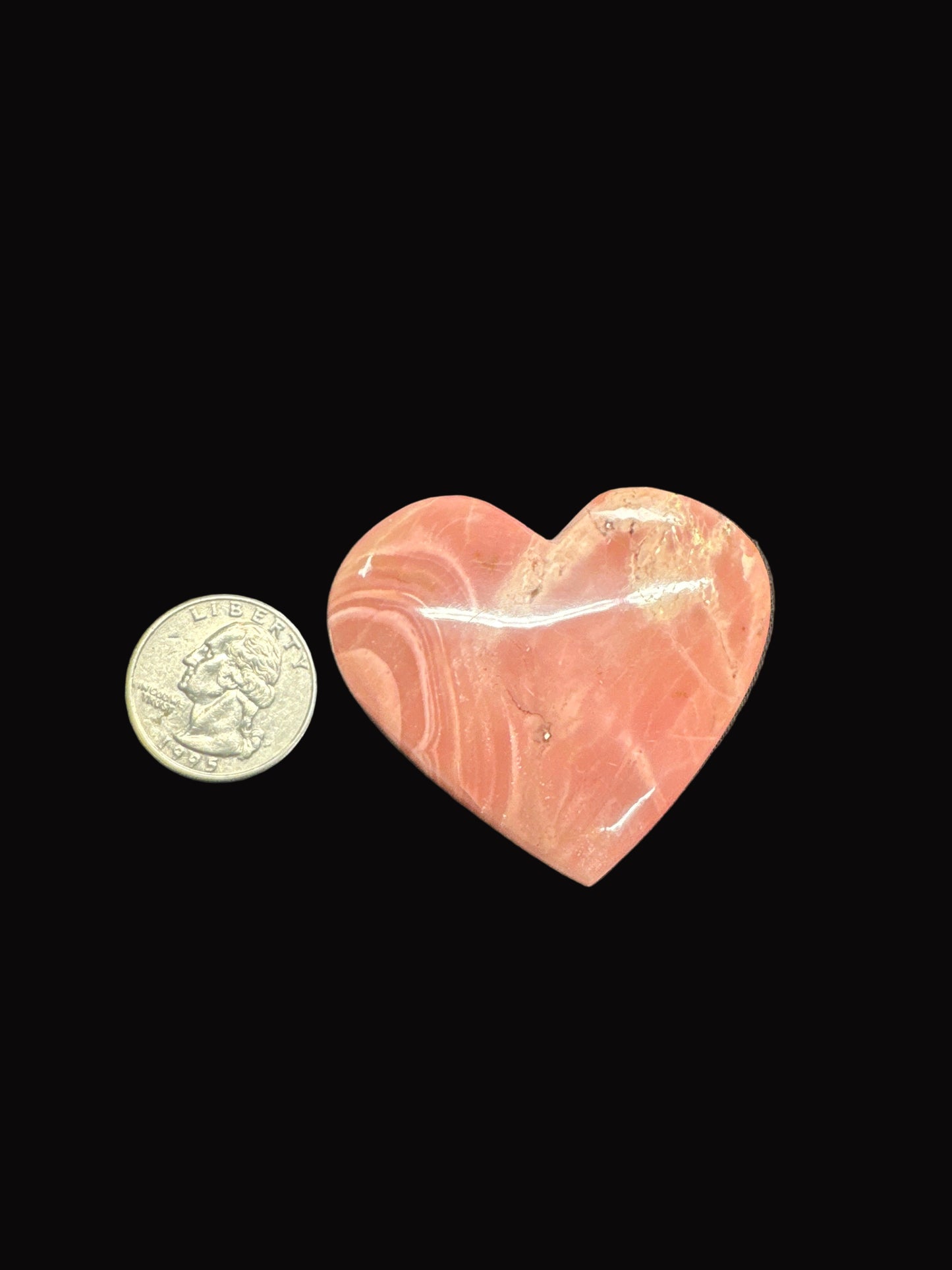 Pink Opal Palm Stone & Heart
