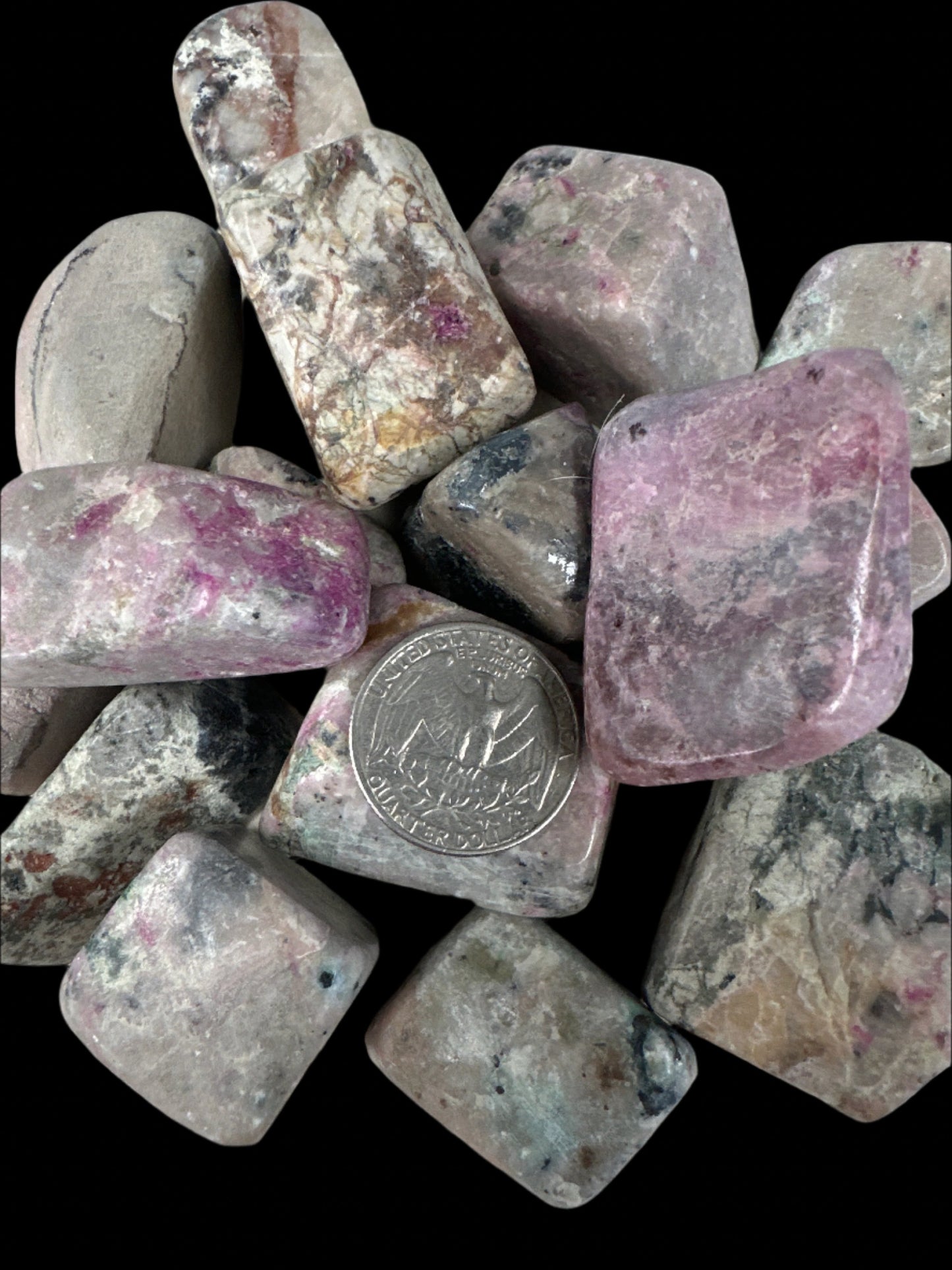 Cobaltian Calcite Tumbled