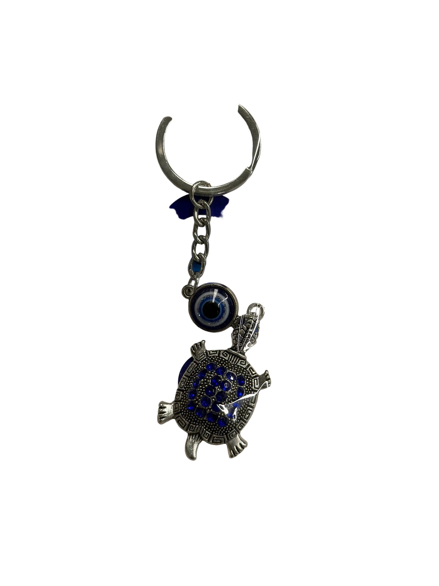 Evil Eye Turtle Keychain