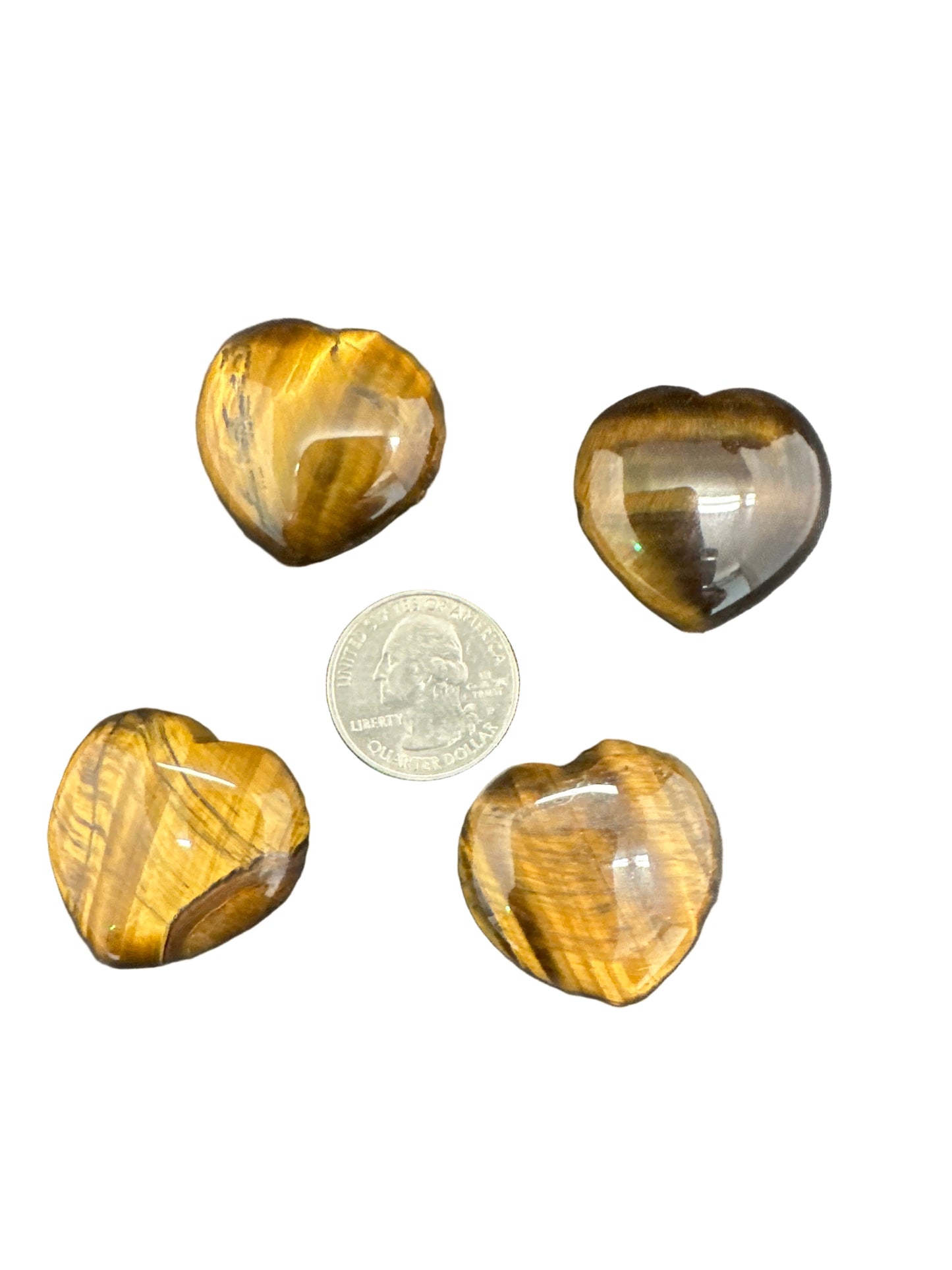 Gold Tiger’s Eye Heart