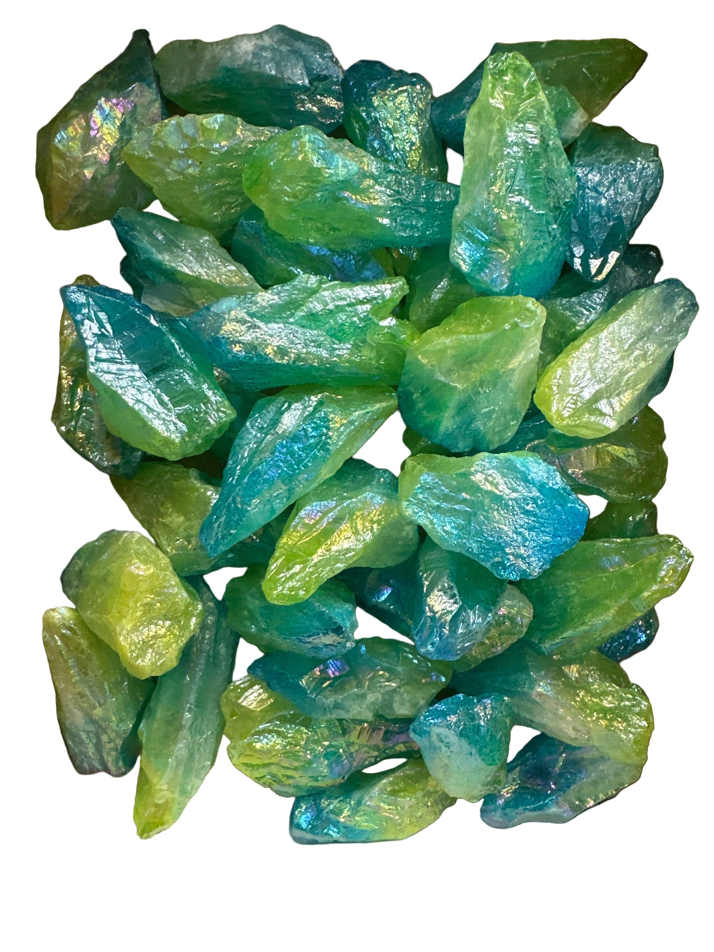 Aqua Apple Aura Quartz Small
