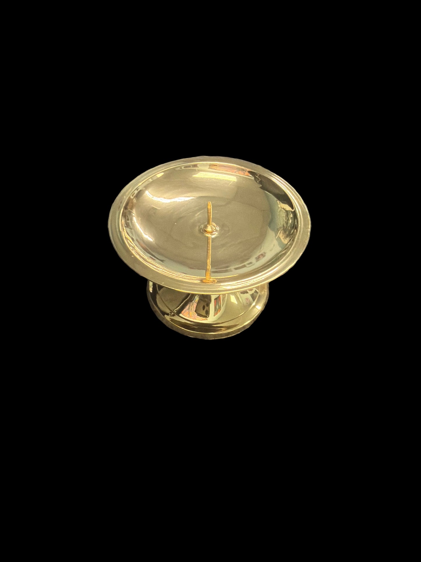 Spike Brass Candle Holder 3”