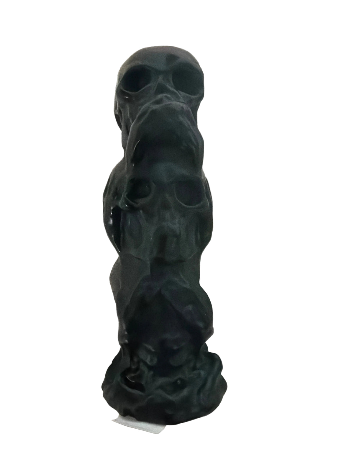 Triple Skull (Hear see and speak no evil) Obsidian Carving