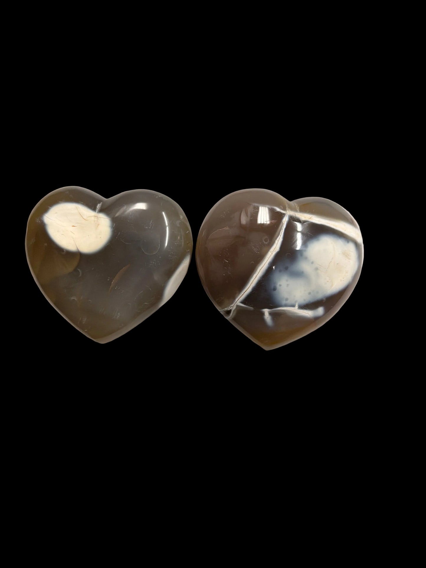Orca Agate Heart