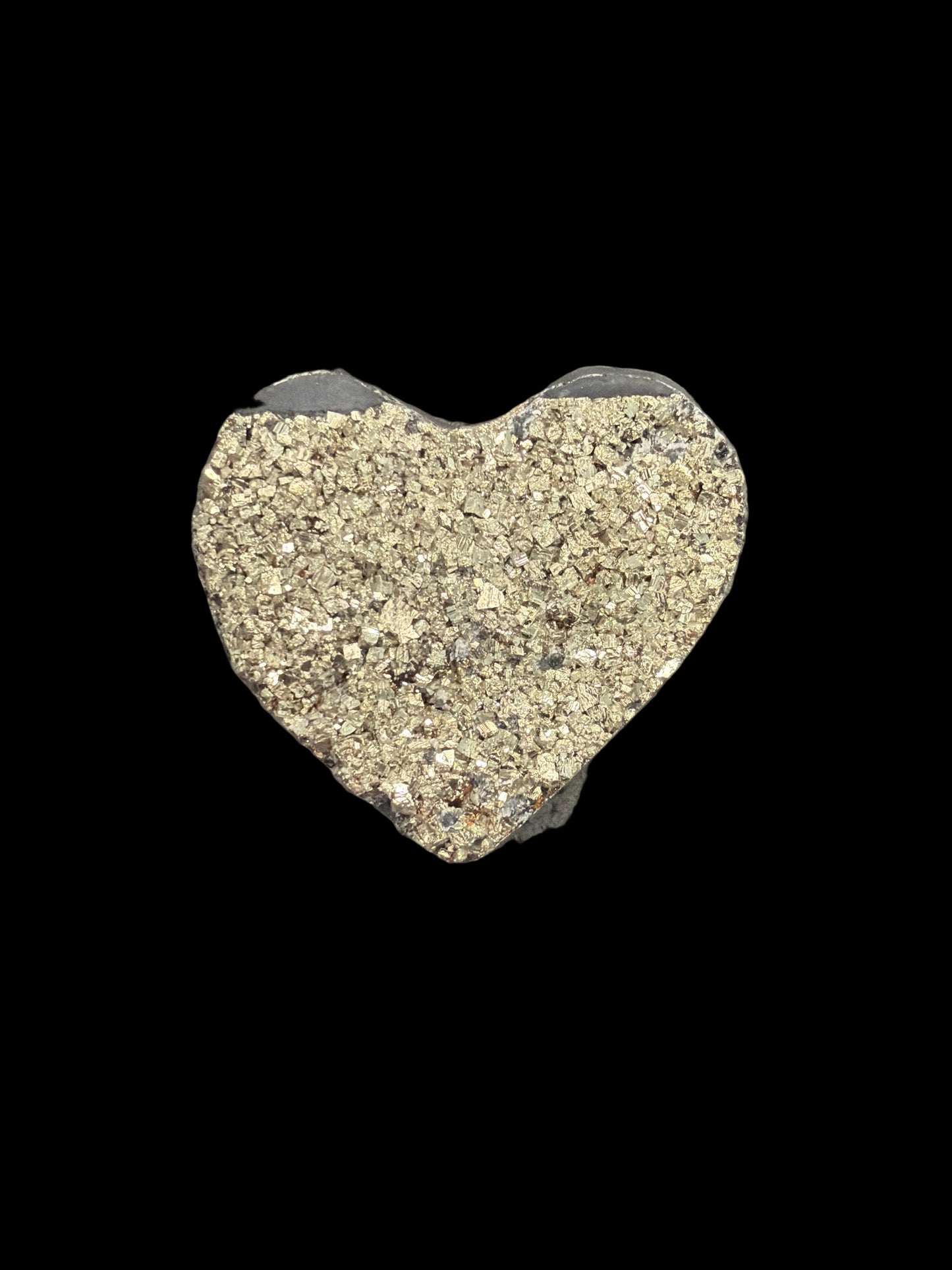 Shungite & Pyrite Heart