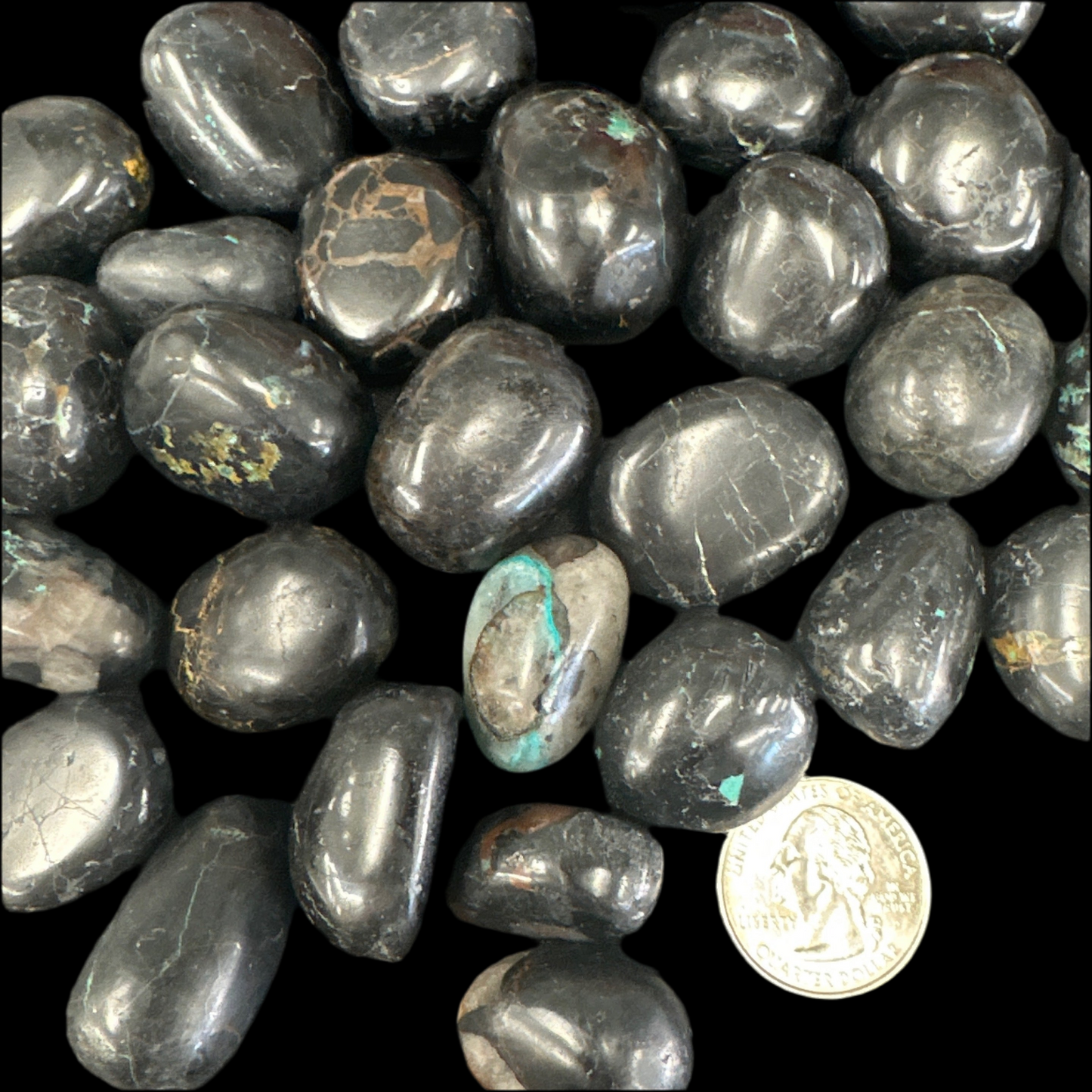 Black Tourmaline & Chrysocolla