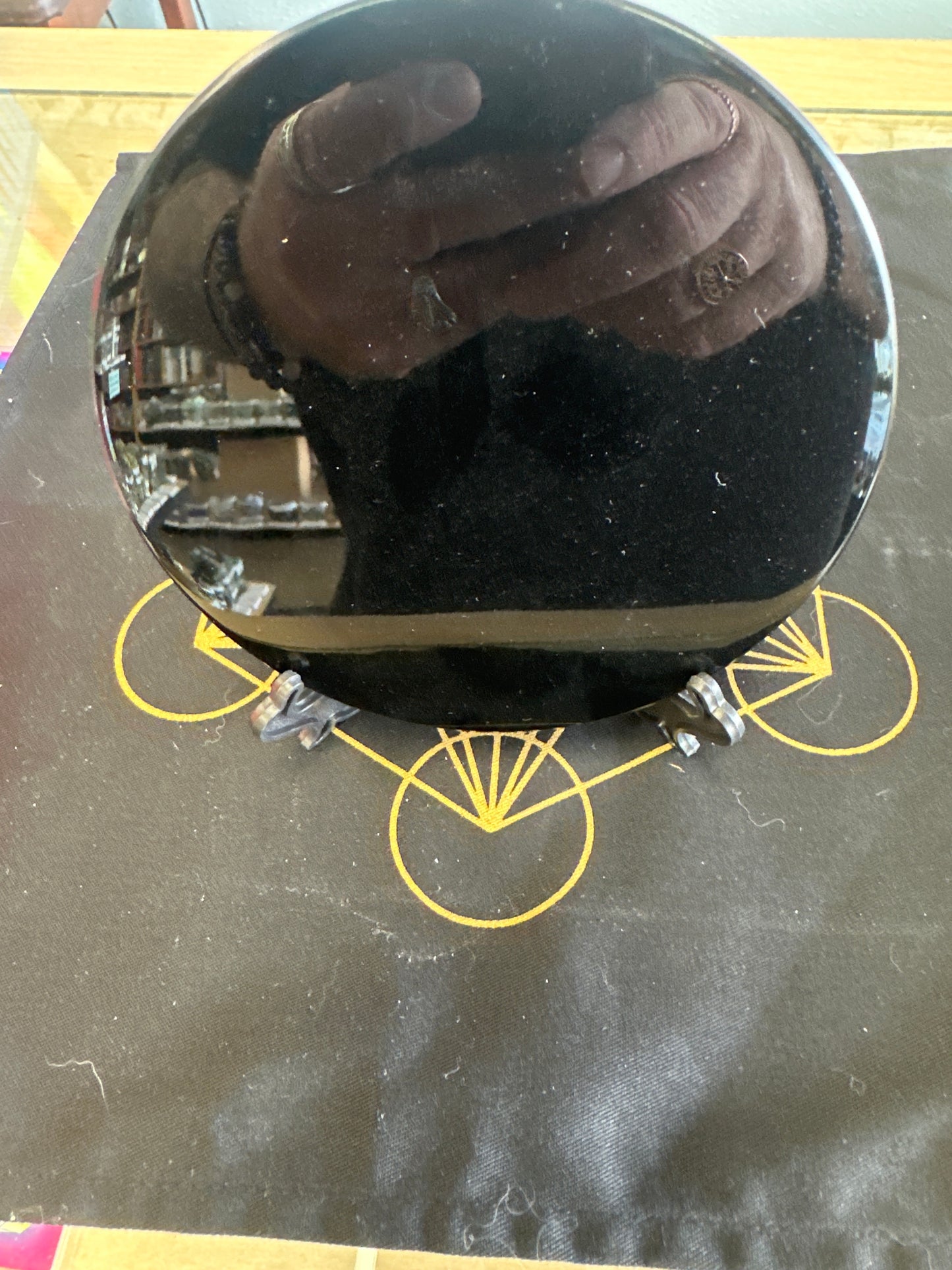 4" Obsidian Scrying Mirror