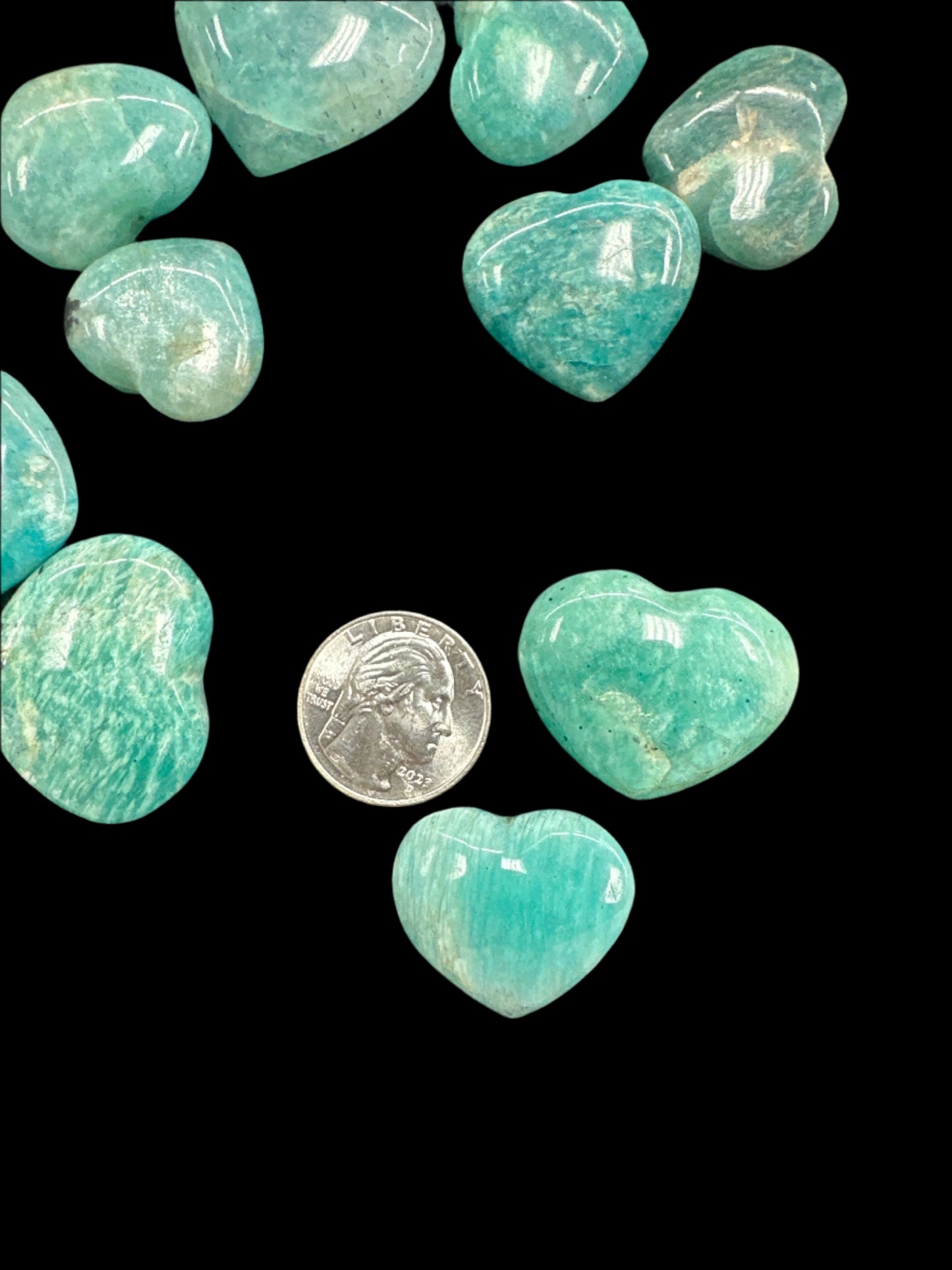 Amazonite Heart Small