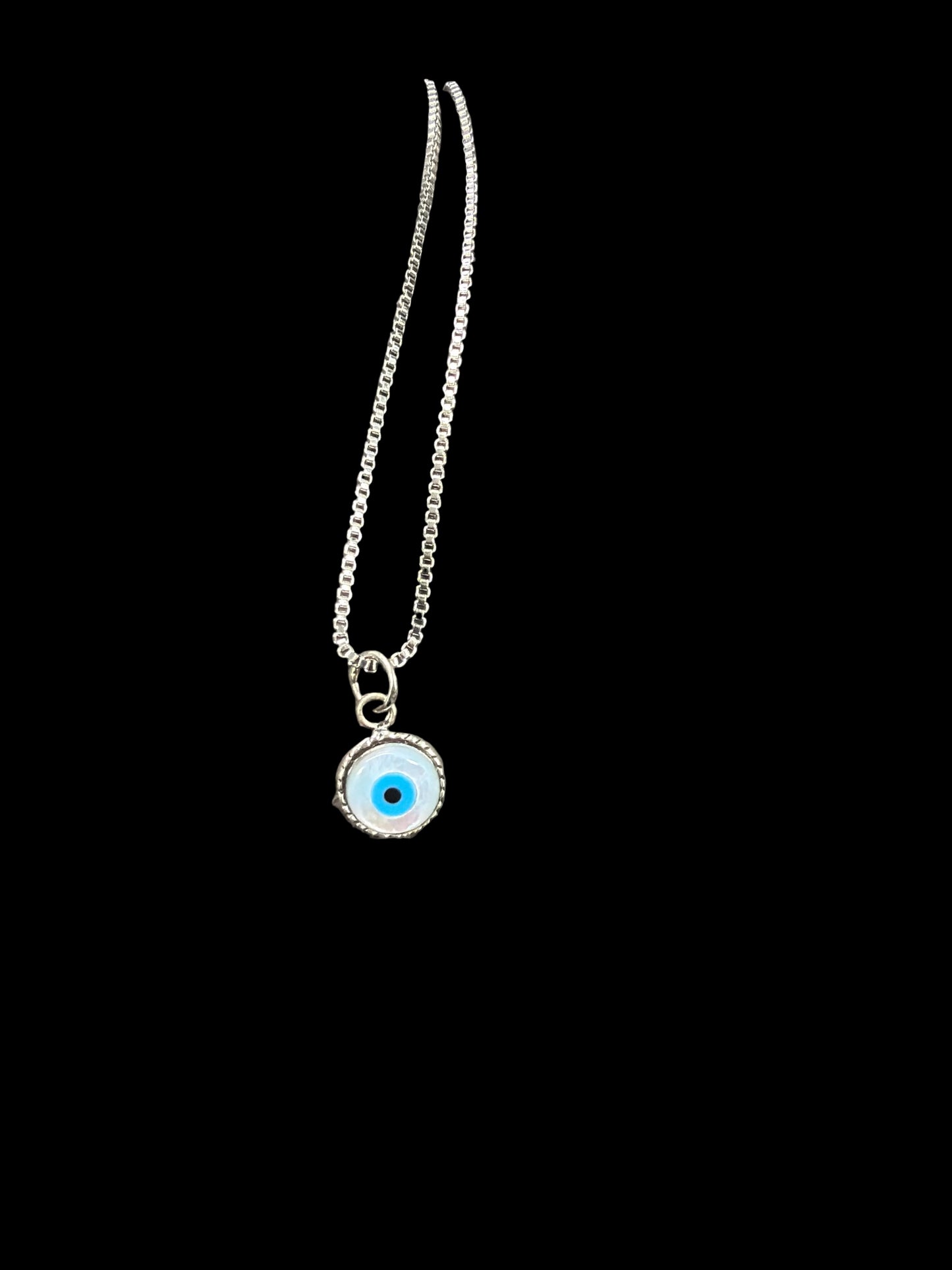 Sterling Silver Evil Eye Necklace