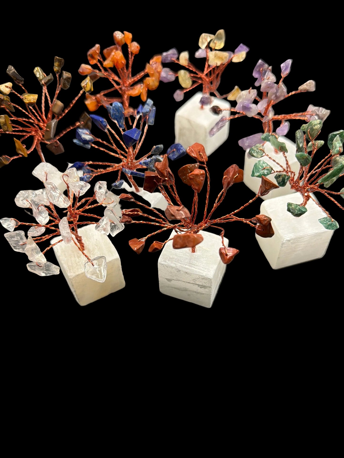 Gemstone Tree with Selenite Base