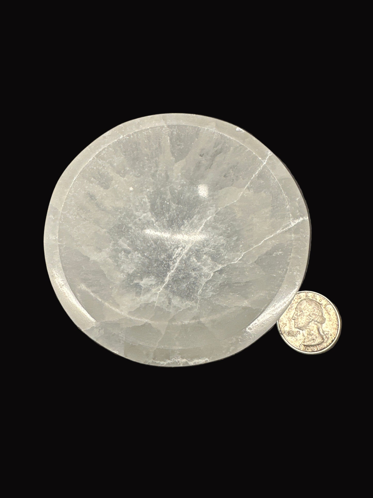 Selenite Round Bowl 8cm