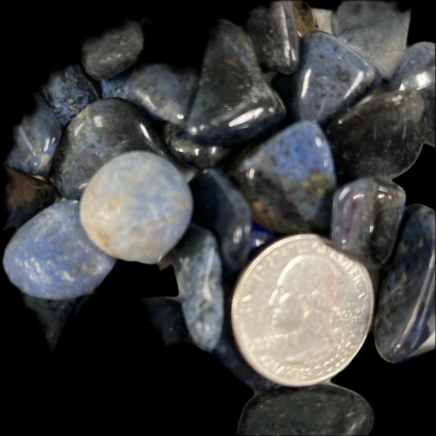Dumortierite Tumbled
