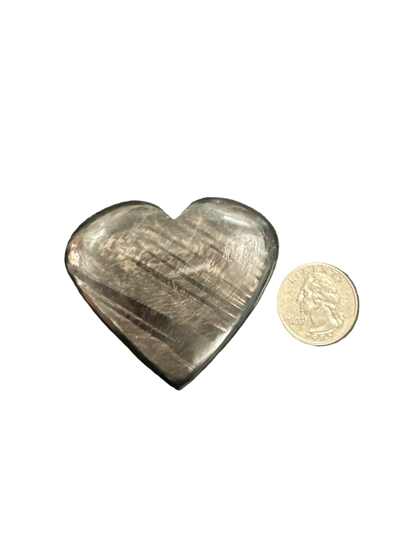 Hypersthene Palm Stone & Heart