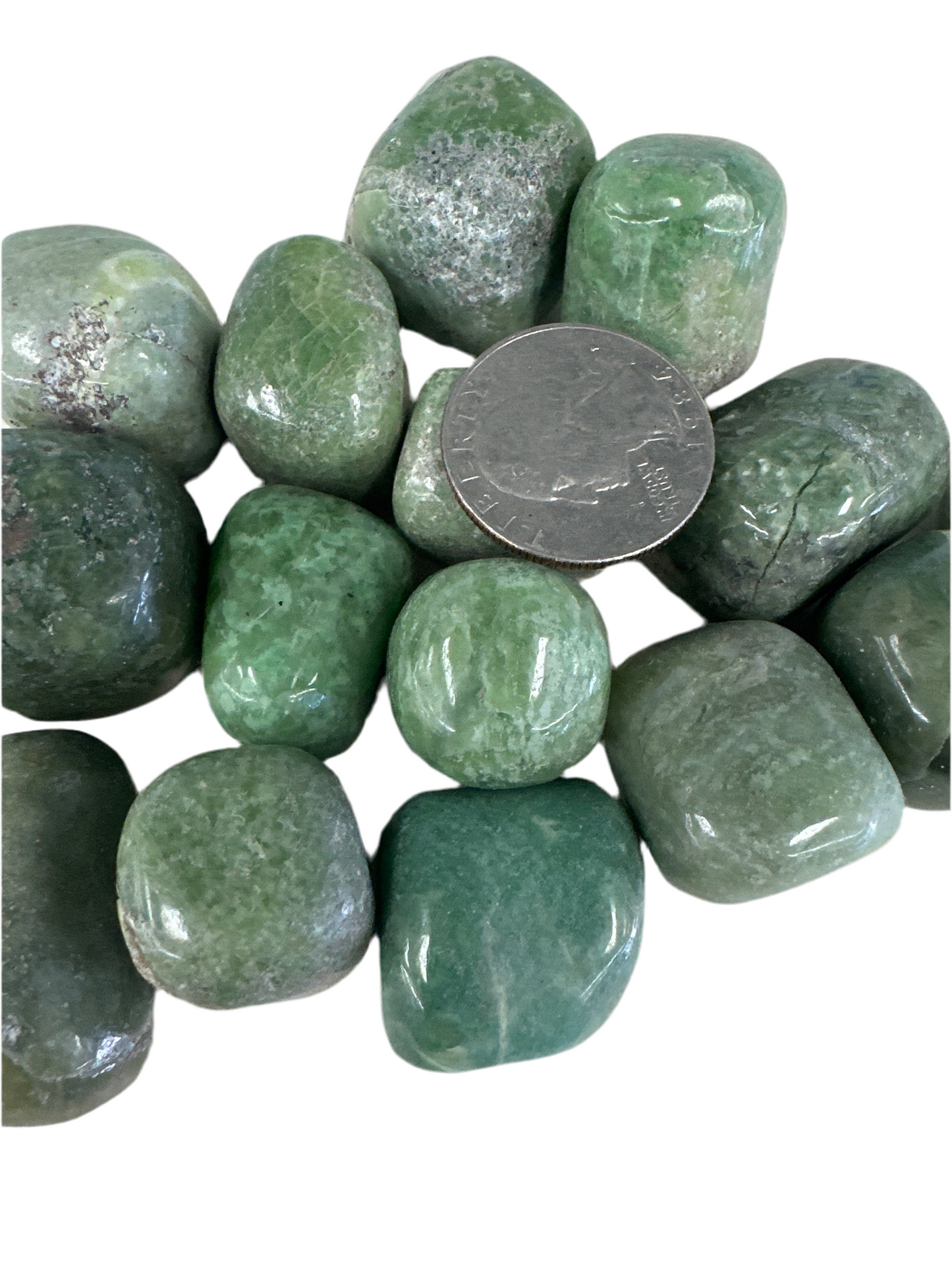 Green Garnet Tumbled