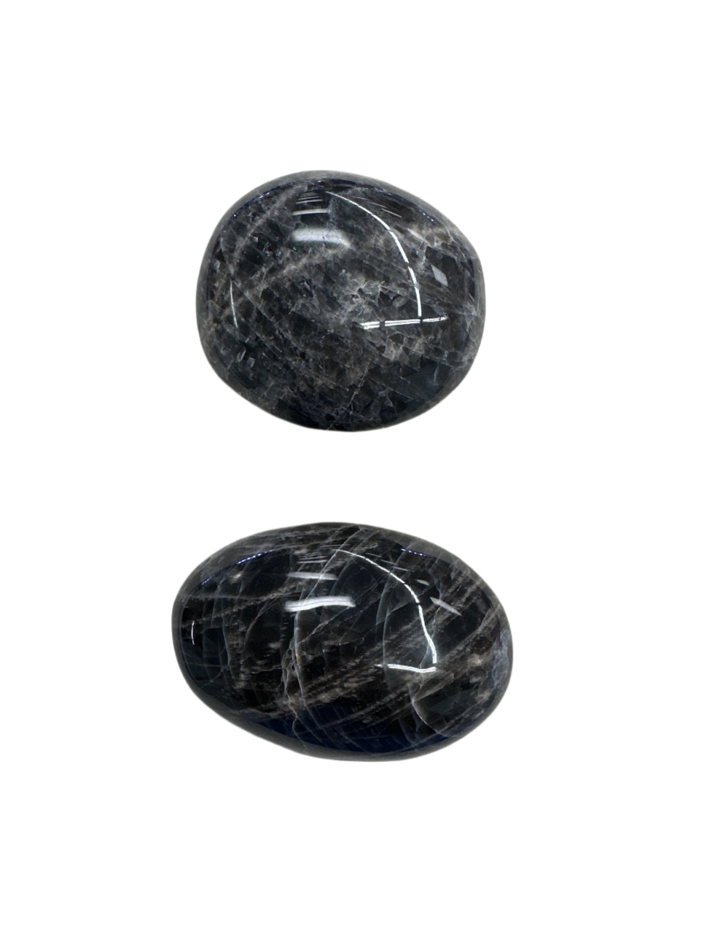 Black Moonstone Palm Stone
