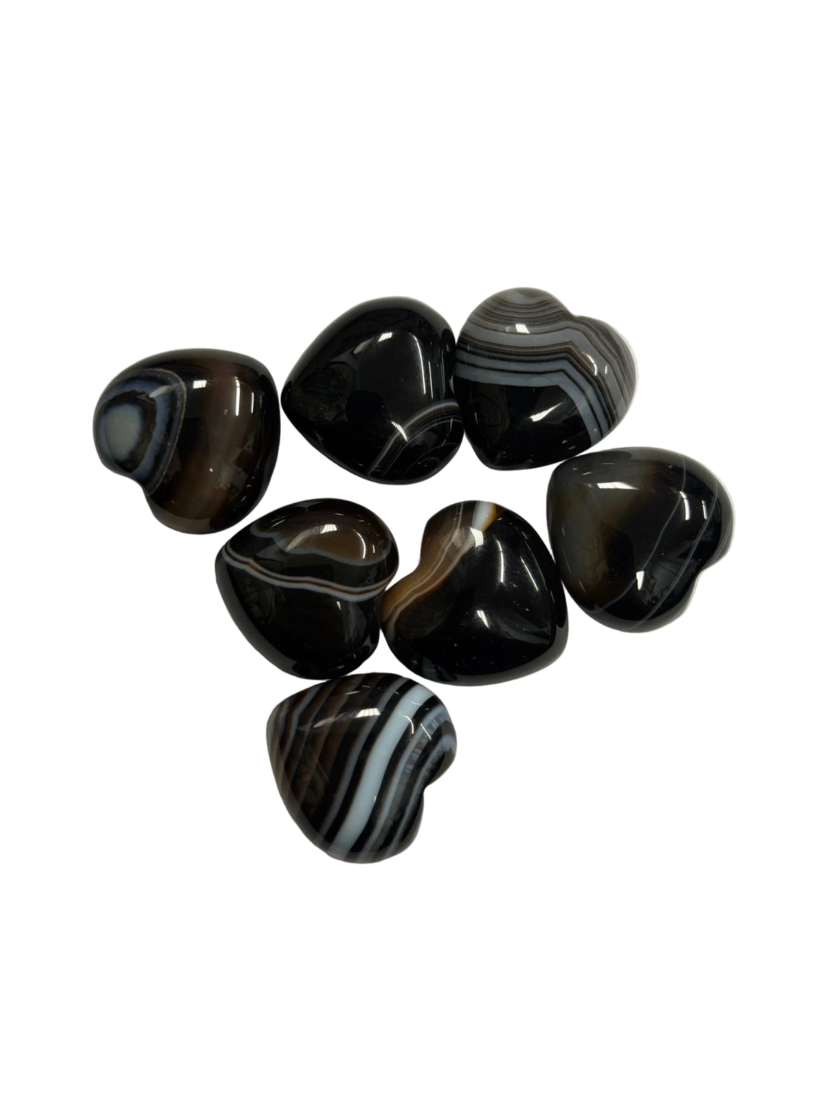 Black Sardonyx Hearts Small