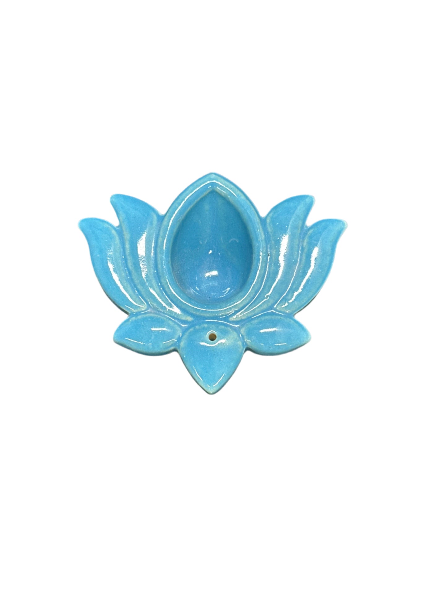 Ceramic lotus cone incense burner