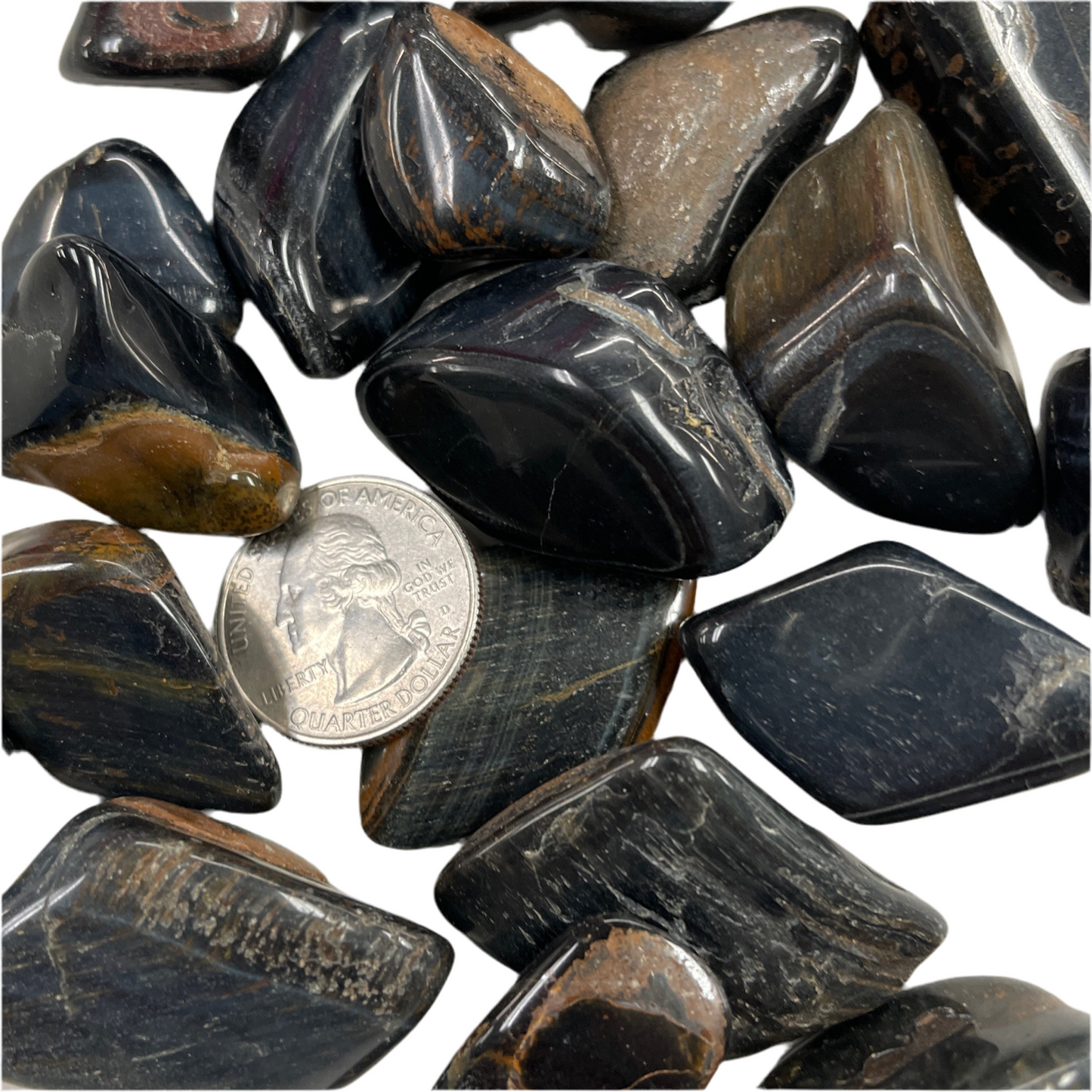 Blue Tigers Eye Tumbled (Medium)