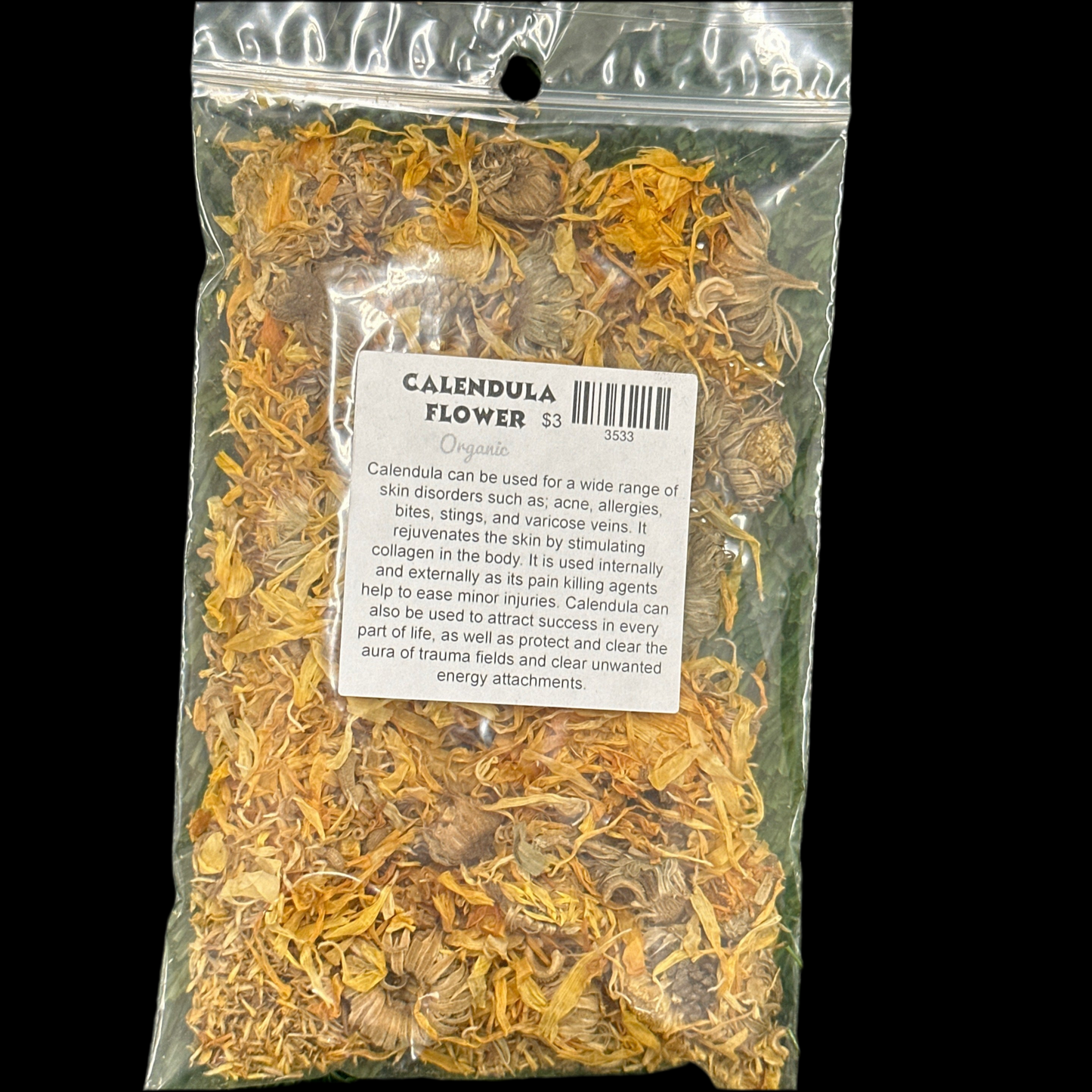 Calendula (Marigold) flower 1/2 oz (Organic)