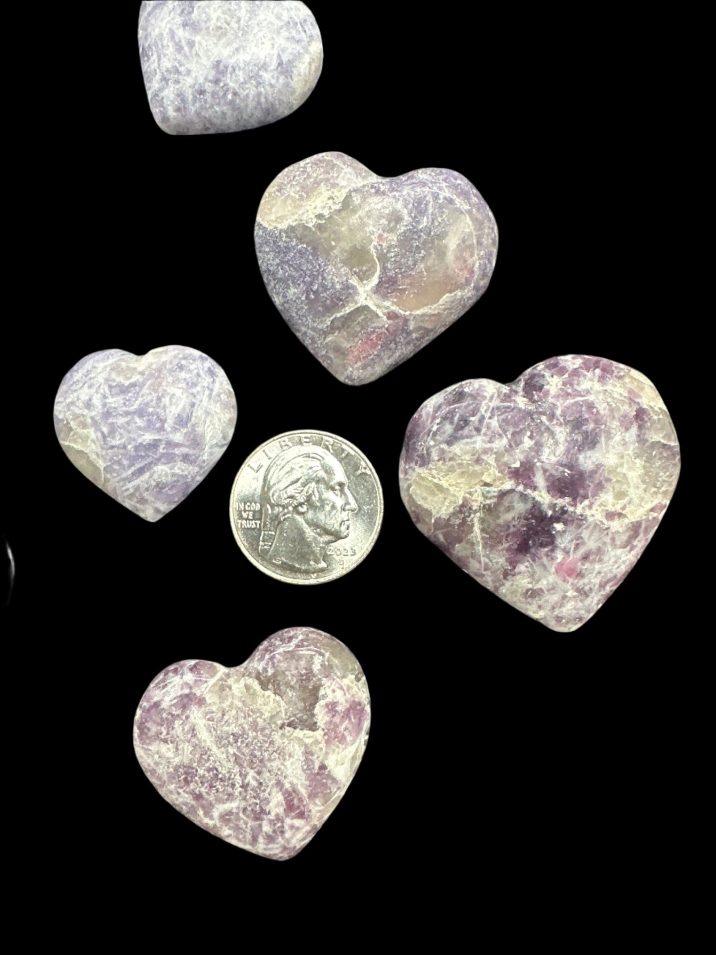 Lepidolite Heart Small