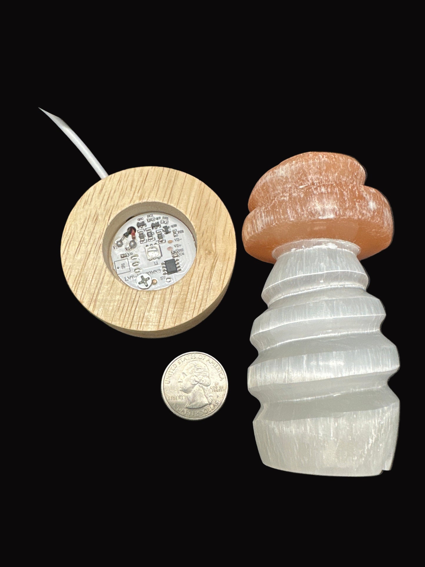 Selenite Mushroom Lamp