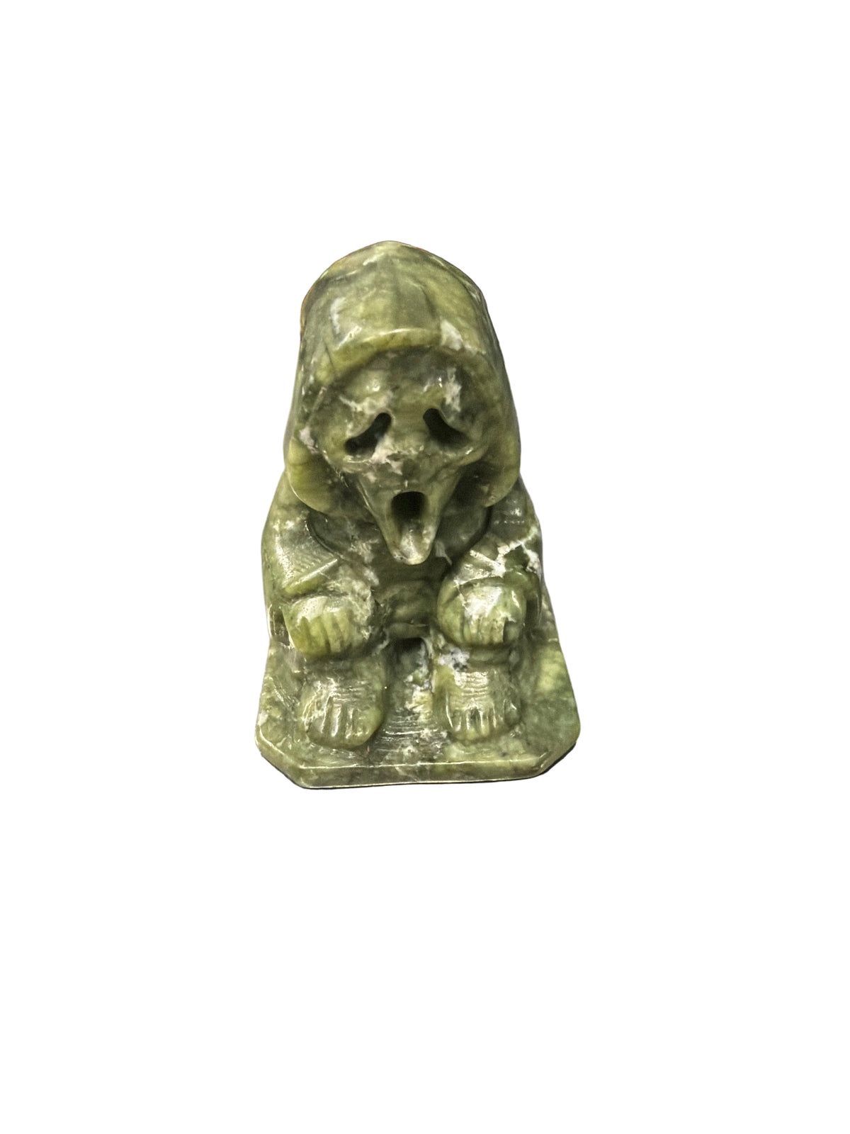Serpentine Ghost Face Carving