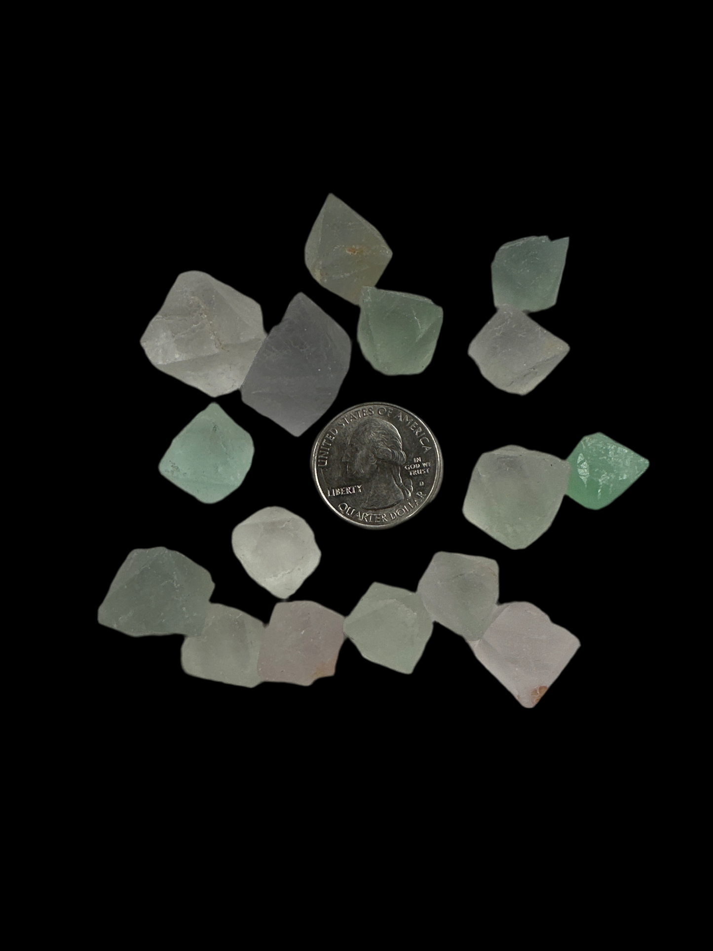 Green Fluorite Octahedron