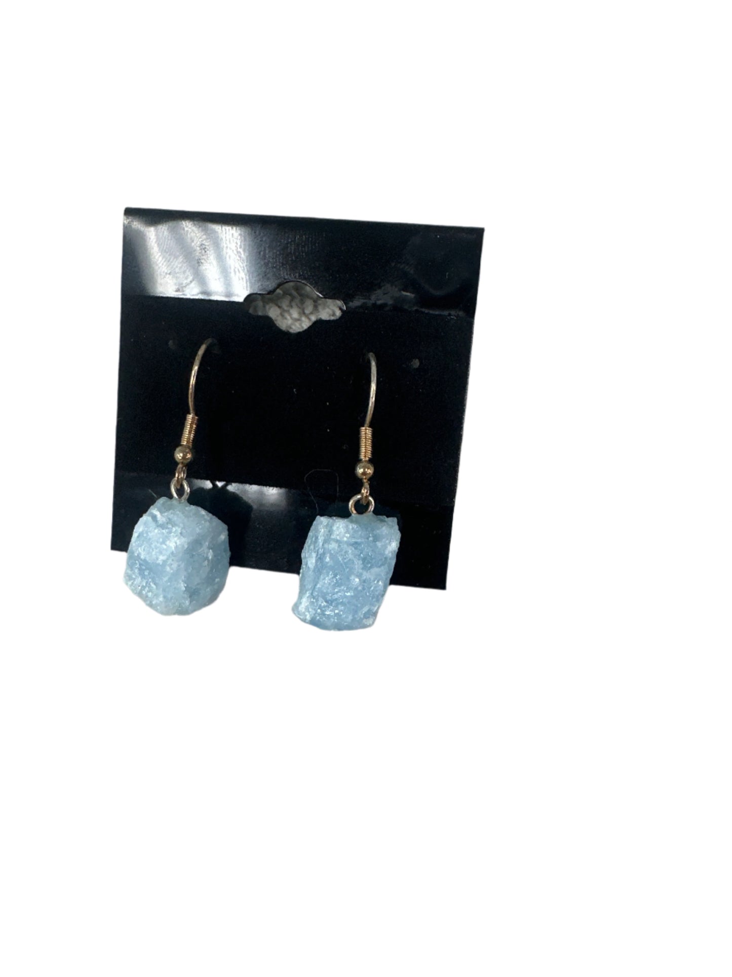 Rough Aquamarine Earrings