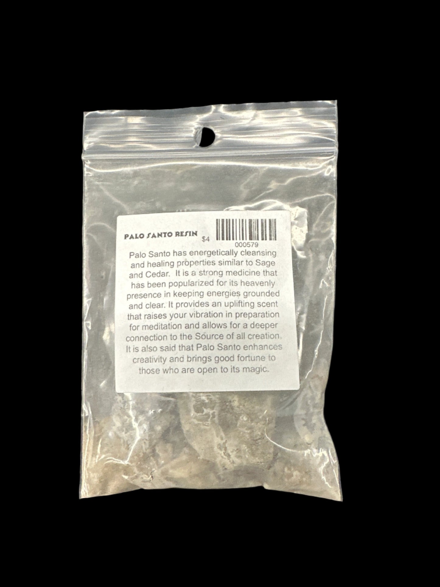 Palo Santo Resin 1/2 oz