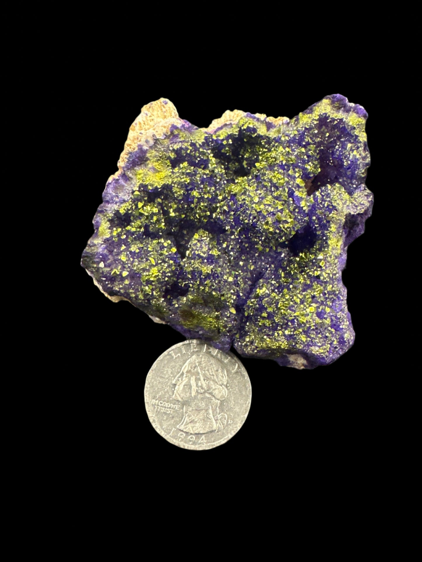 Purple Aura Coated Geode