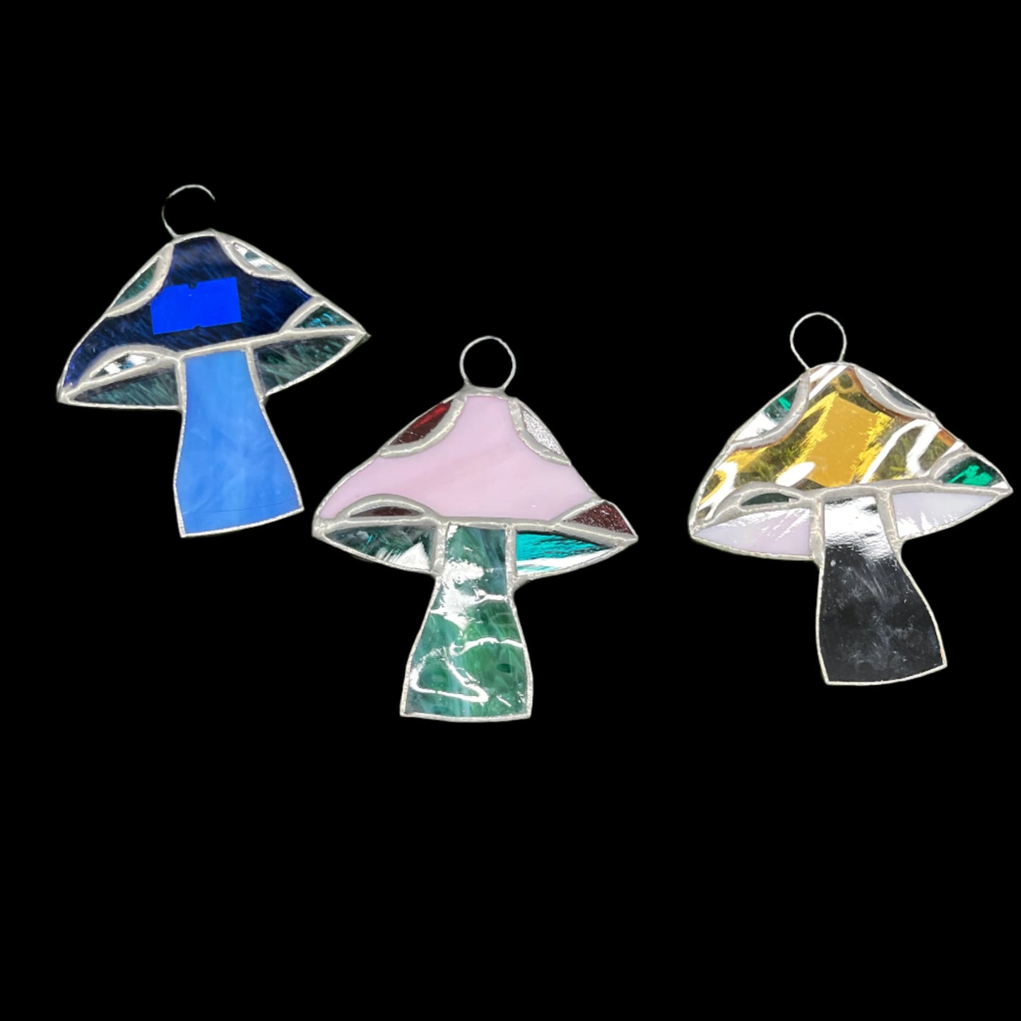 Stained glass mushrooms