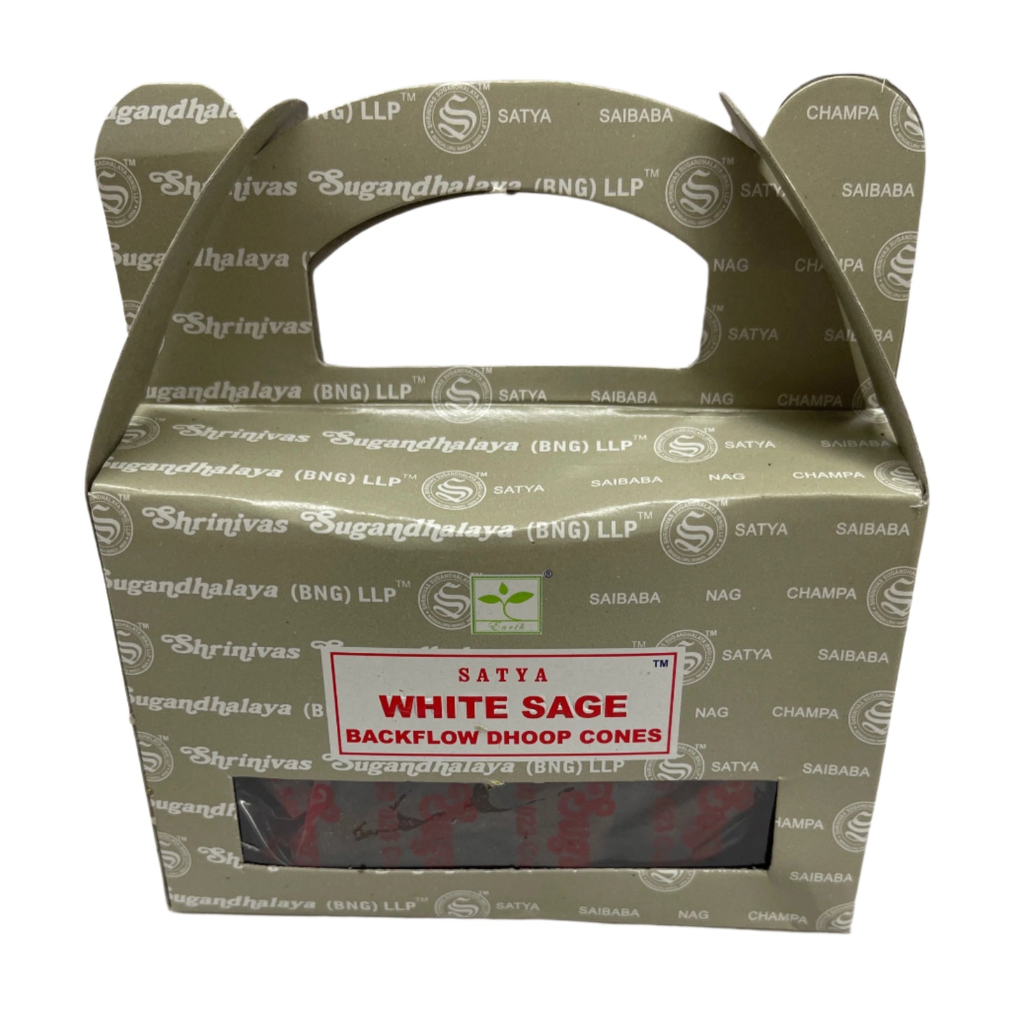 Satya white sage backflow incense cones