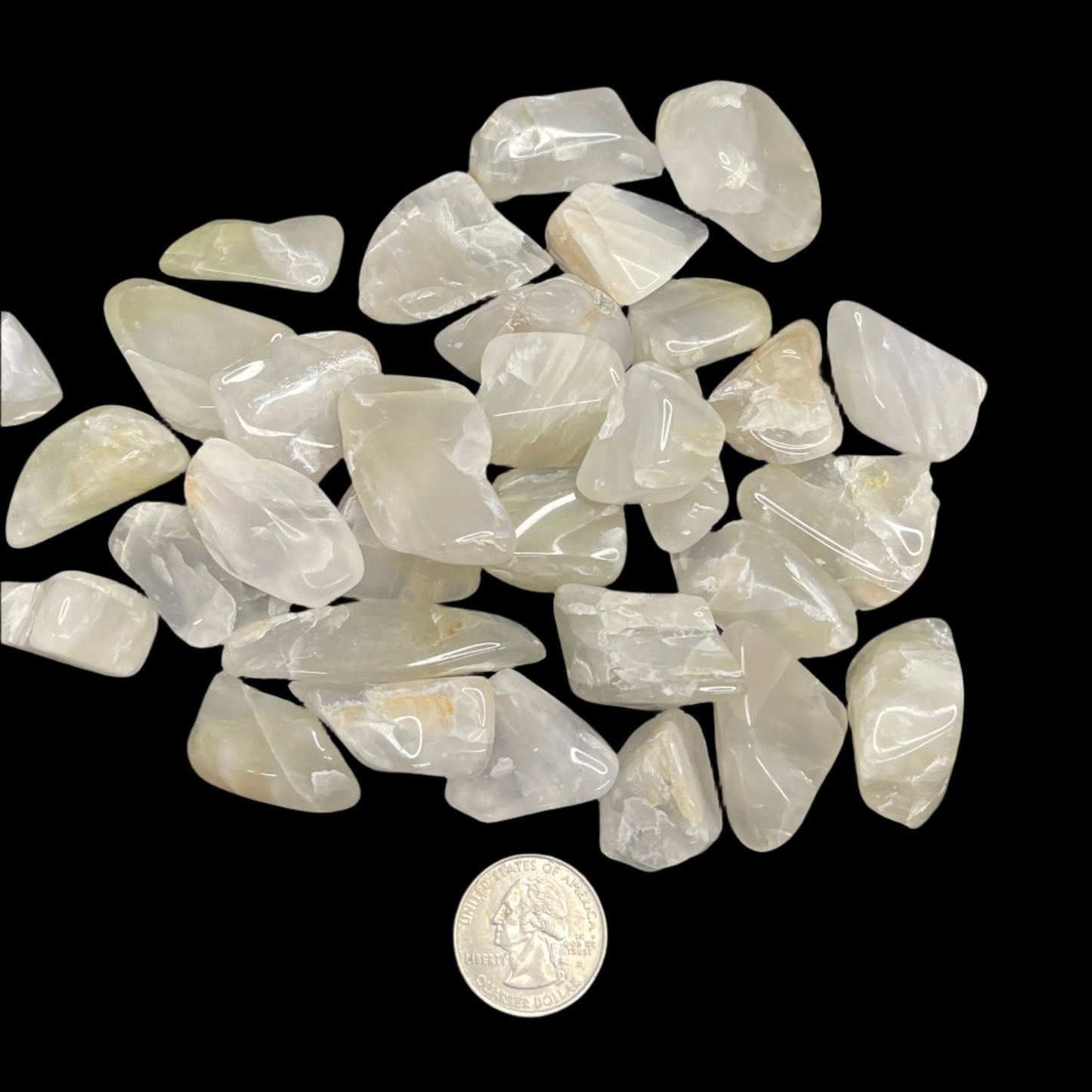 Moon quartz (snow quartz)