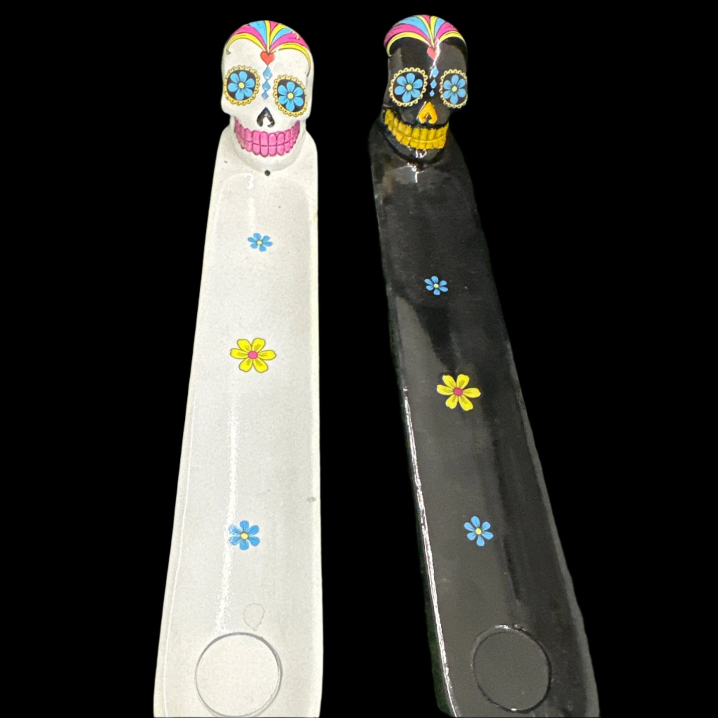 Day of the Dead Skull Incense Holder