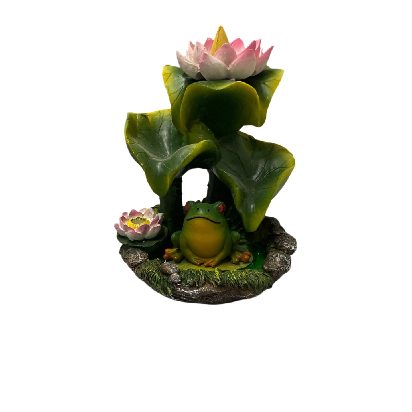 Frog and Lily Backflow Incense Burner