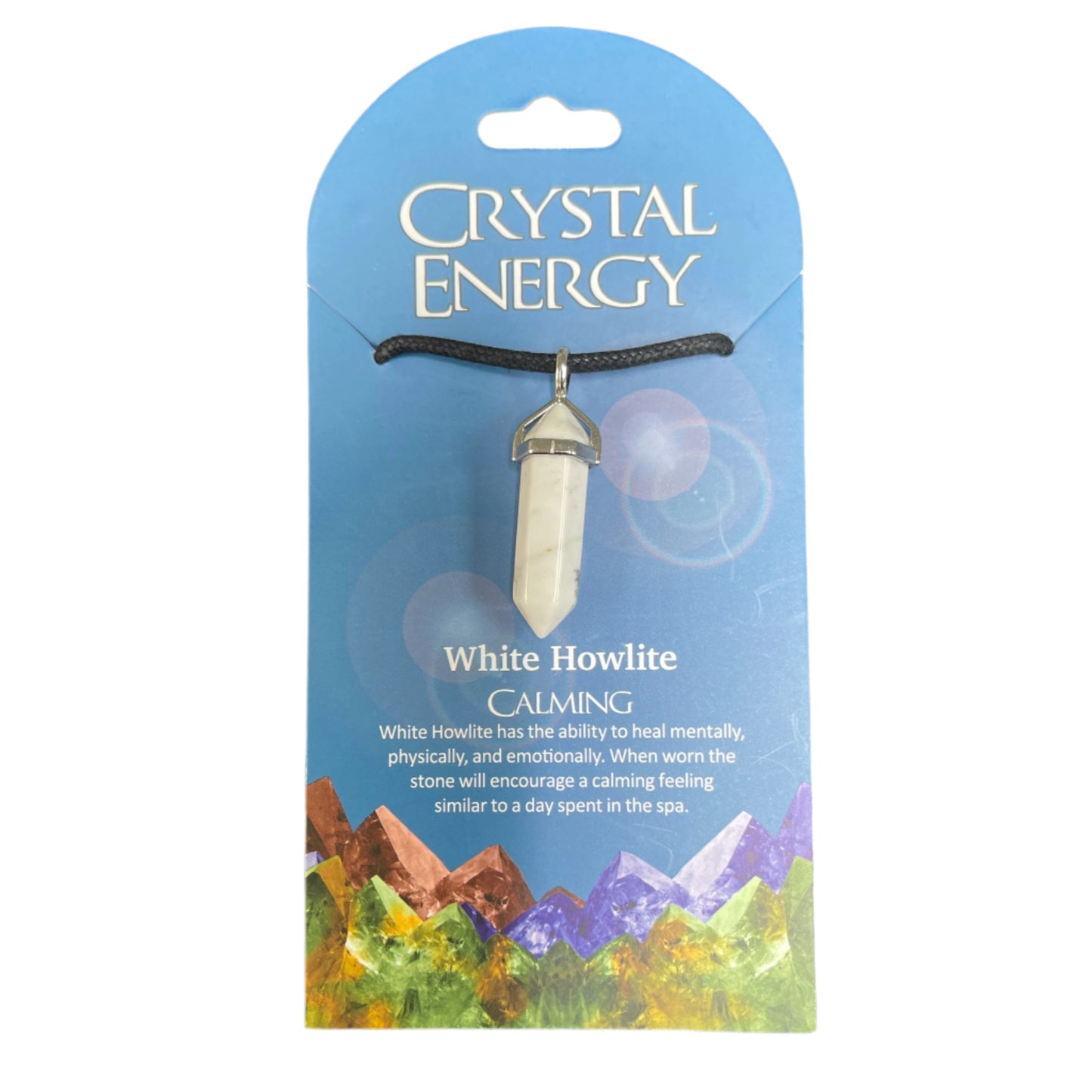 Crystal Energy Pendant: Howlite (Calming)