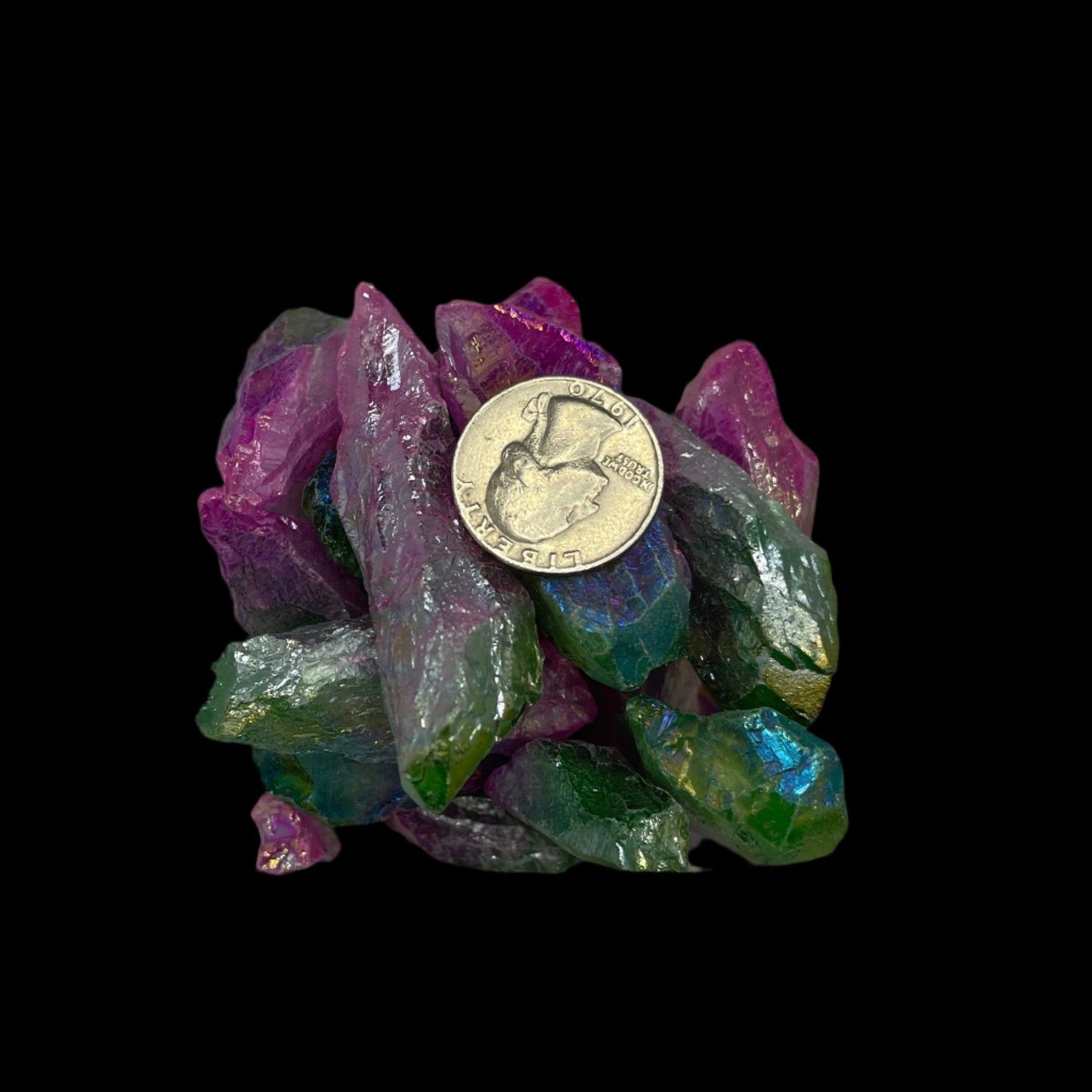 Watermelon Aura Quartz Large