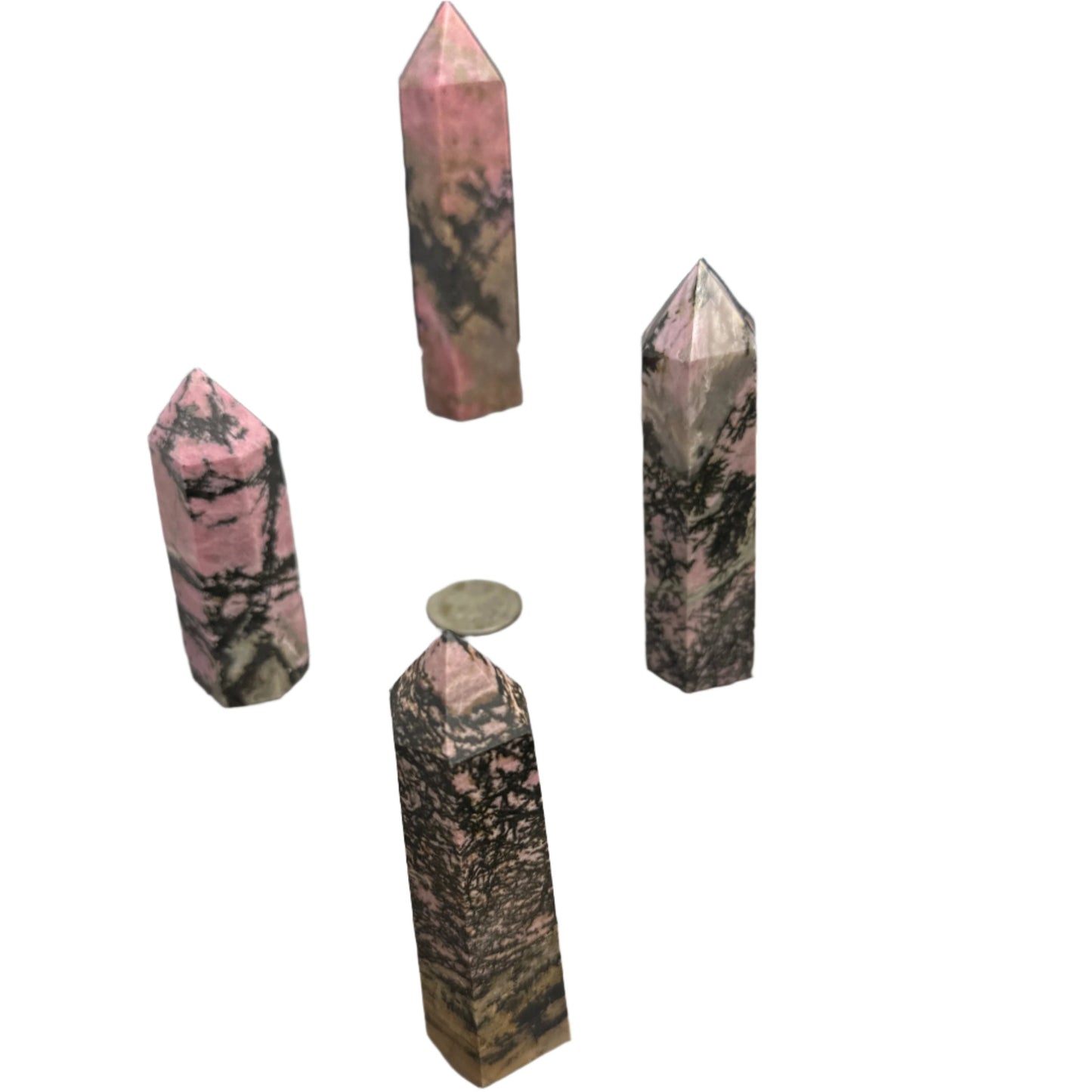Rhodonite Tower 4”H