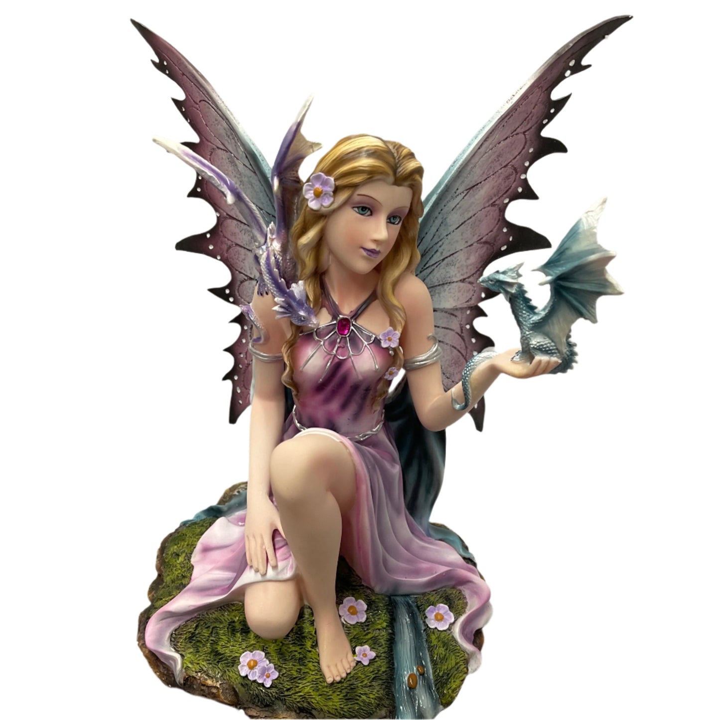 Purple/ Blue Fairy with Dragons