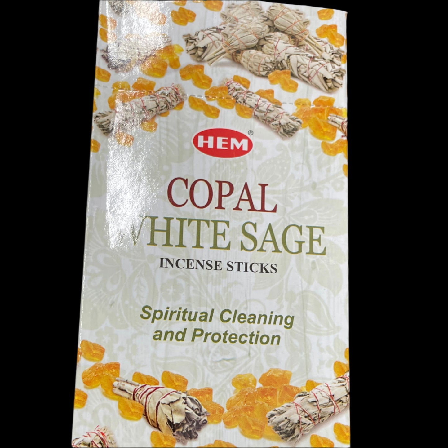 Hem copal and white sage incense sticks
