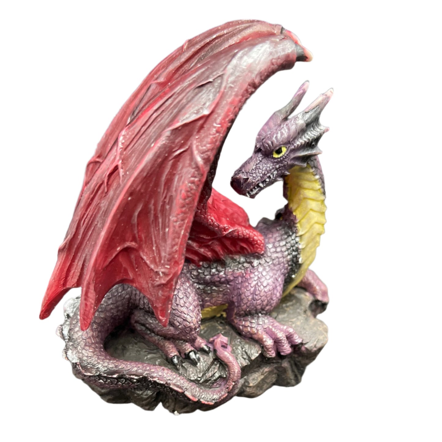Purple Dragon on Rock