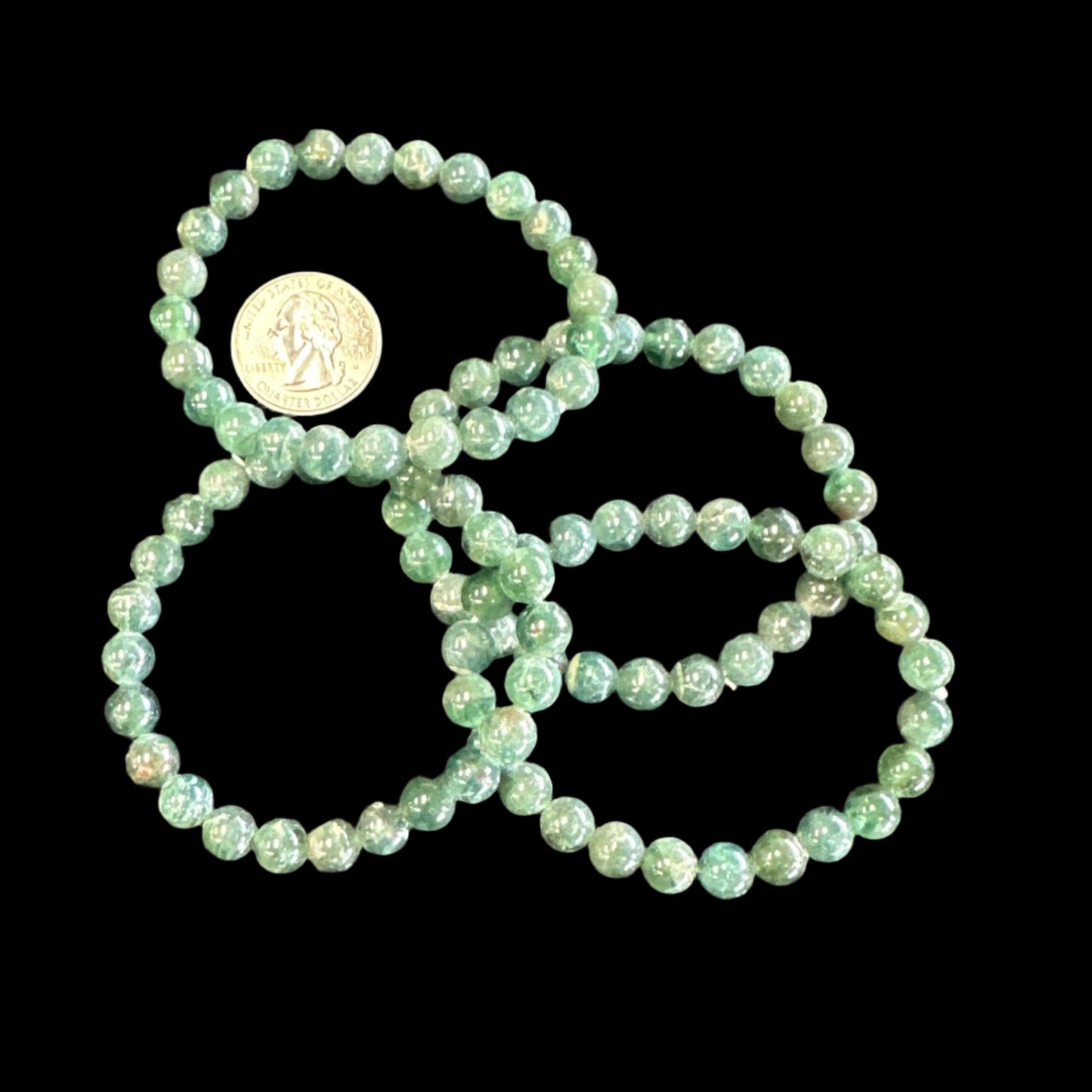 Green kyanite bracelet