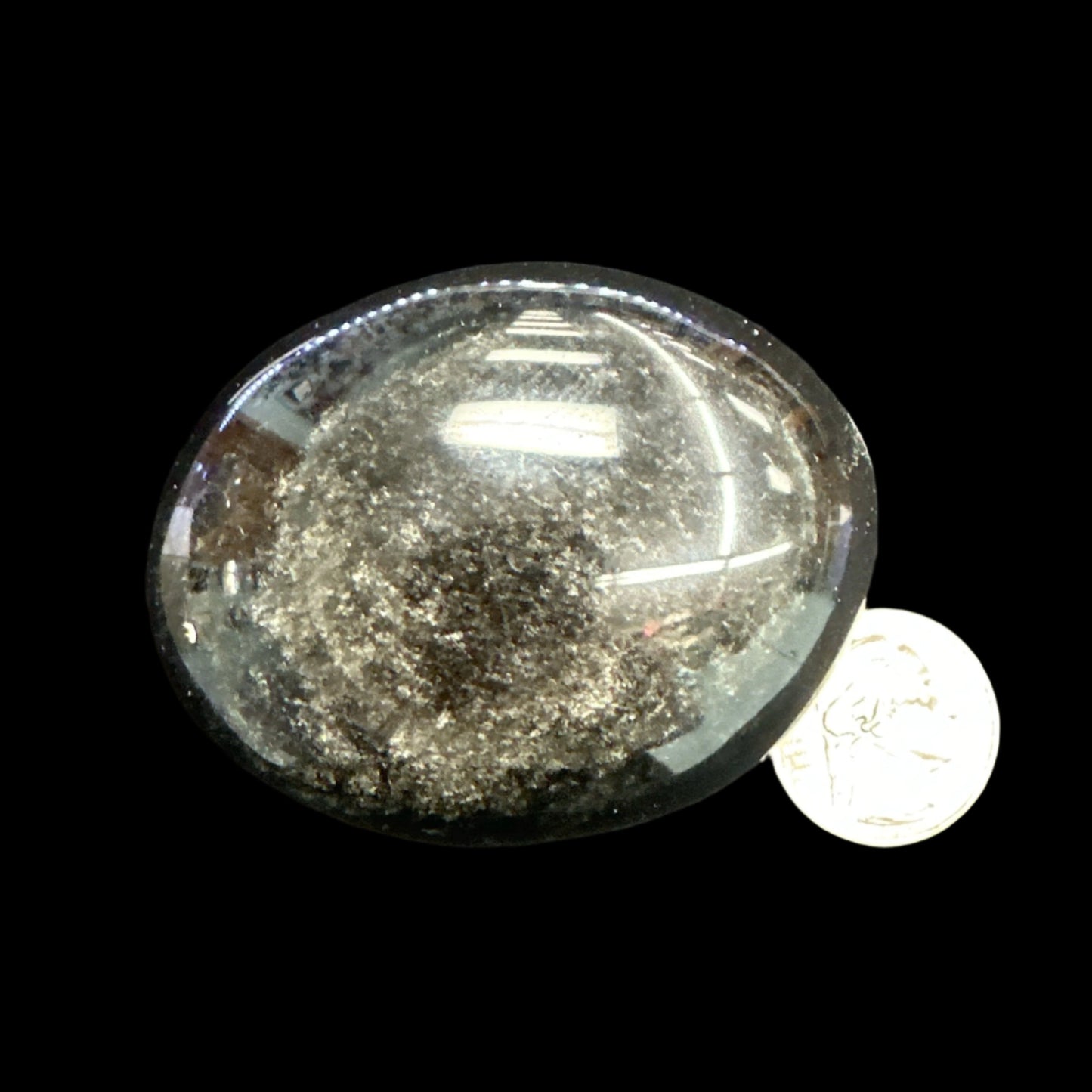 Silver Sheen Obsidian Palm Stones