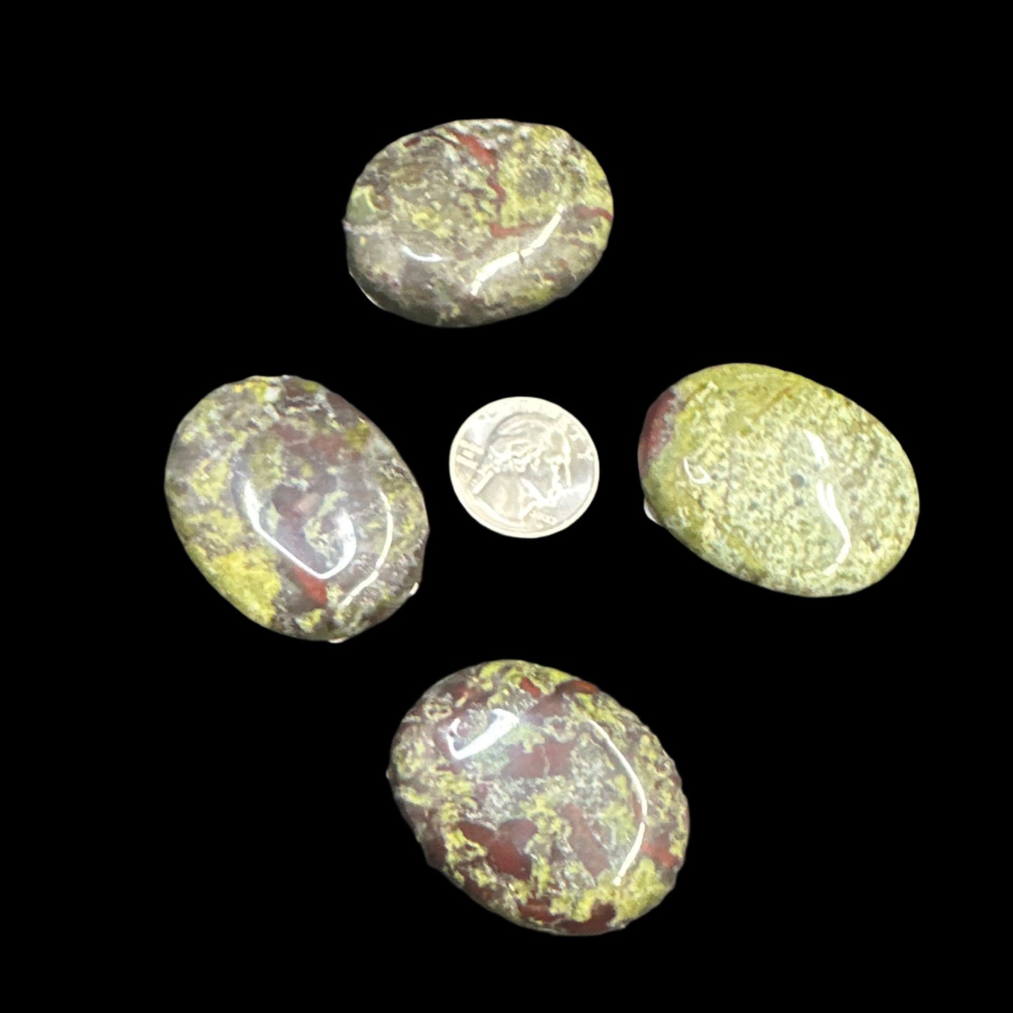 Dragons Blood Jasper Palm Stone