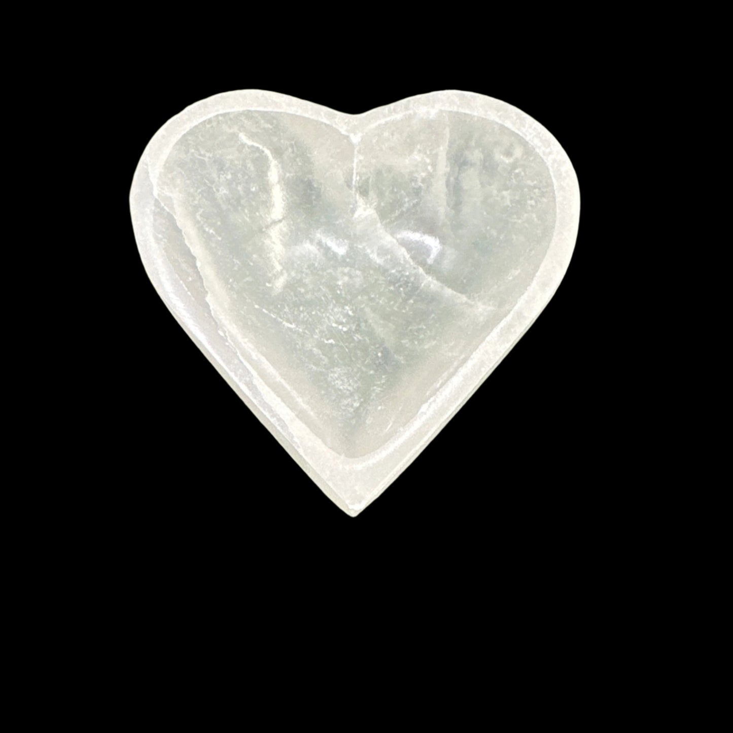 Selenite Heart Bowl Sm