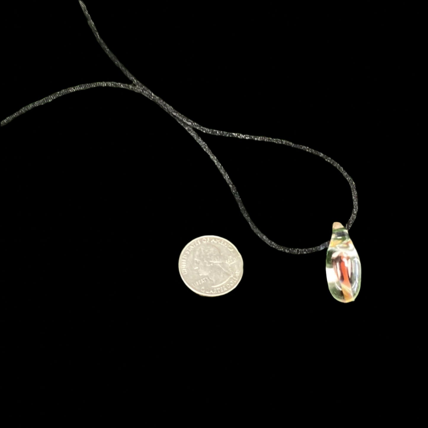 Glass mushroom necklace