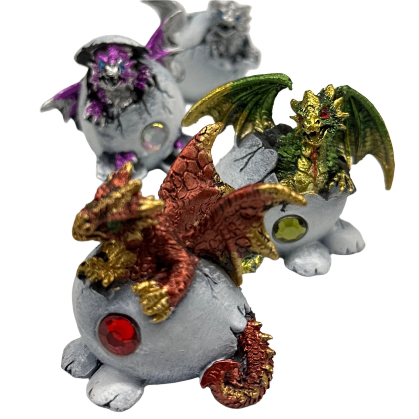 Dragon in egg with birthstone