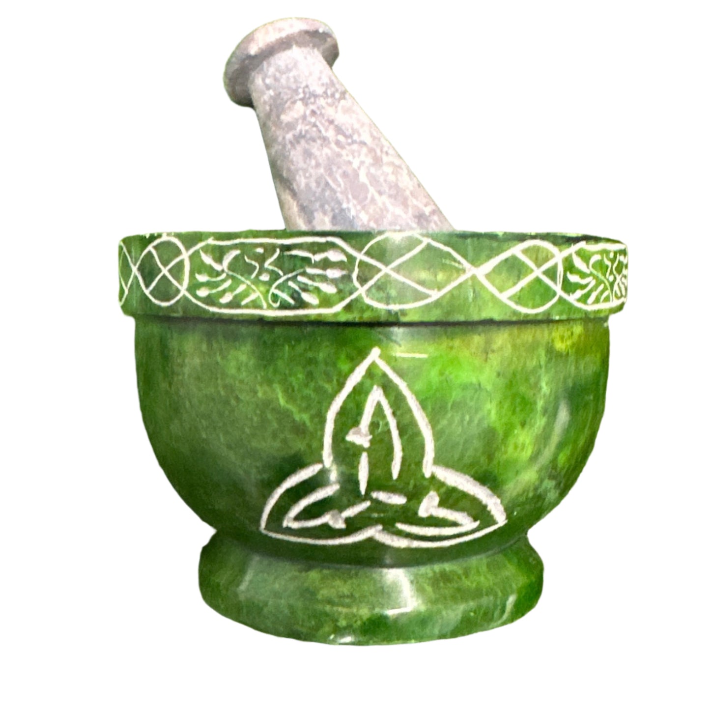Triquetra Soapstone Mortar & Pestle